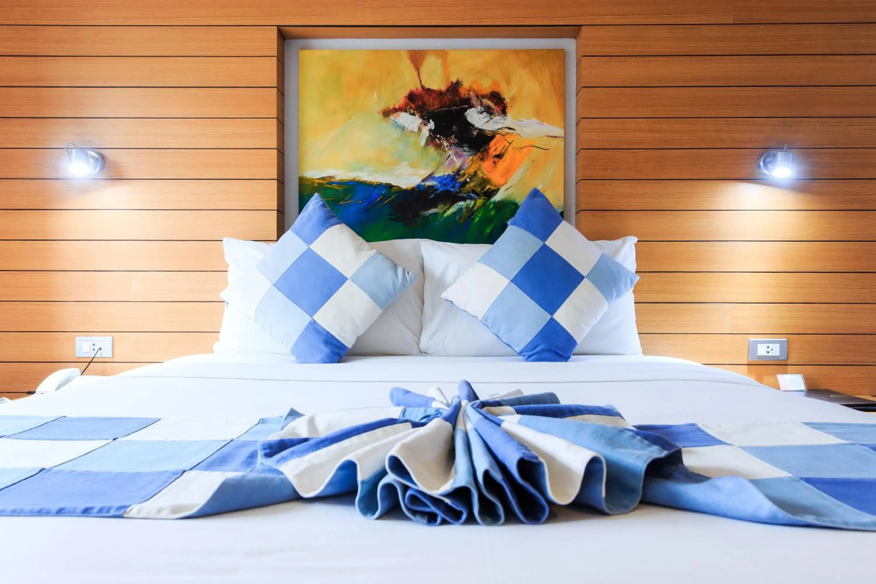 Decorative detail, Bed in Chaweng Budget Hotel