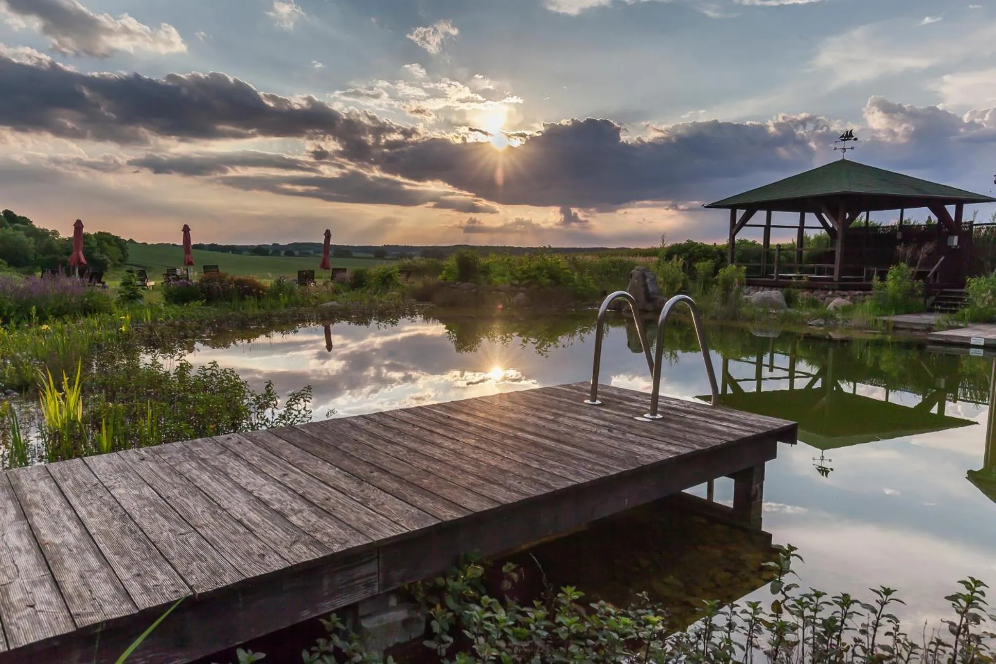 Garden view in Bio- und Gesundheitshotel Gutshaus Stellshagen