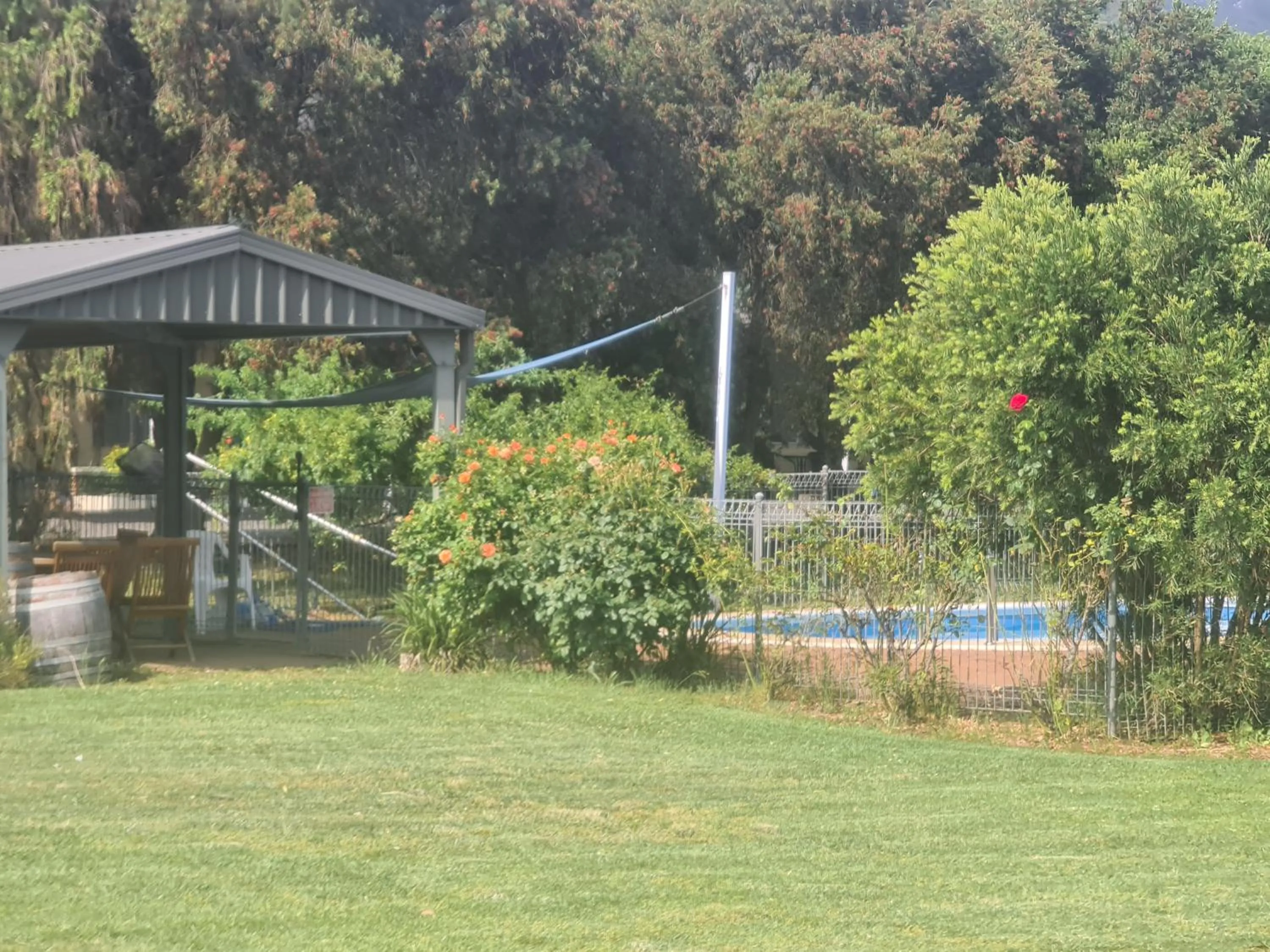 Patio in Valley View Motel