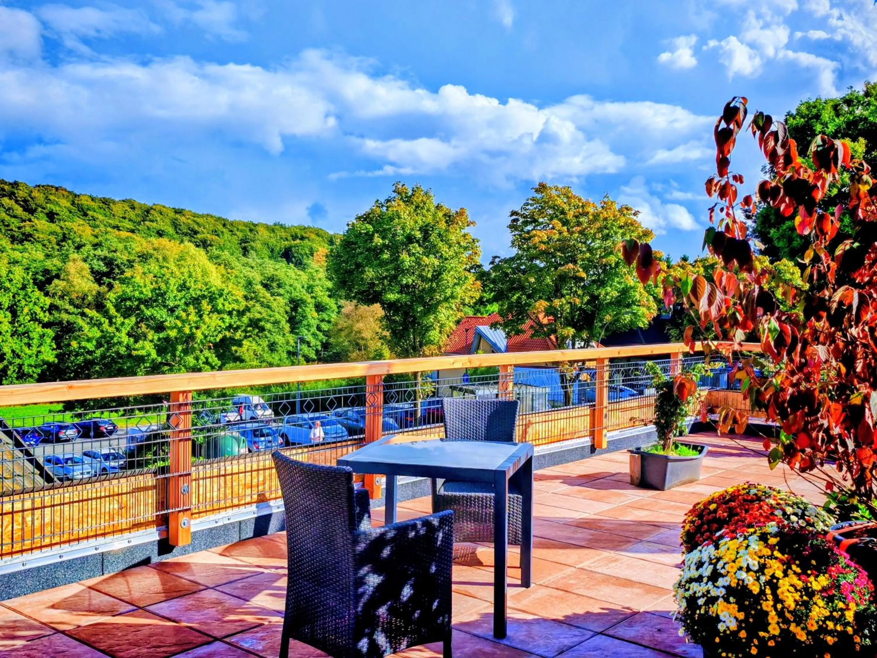 Balcony/Terrace in Alte Direktionsvilla Hotel Kupfermühle