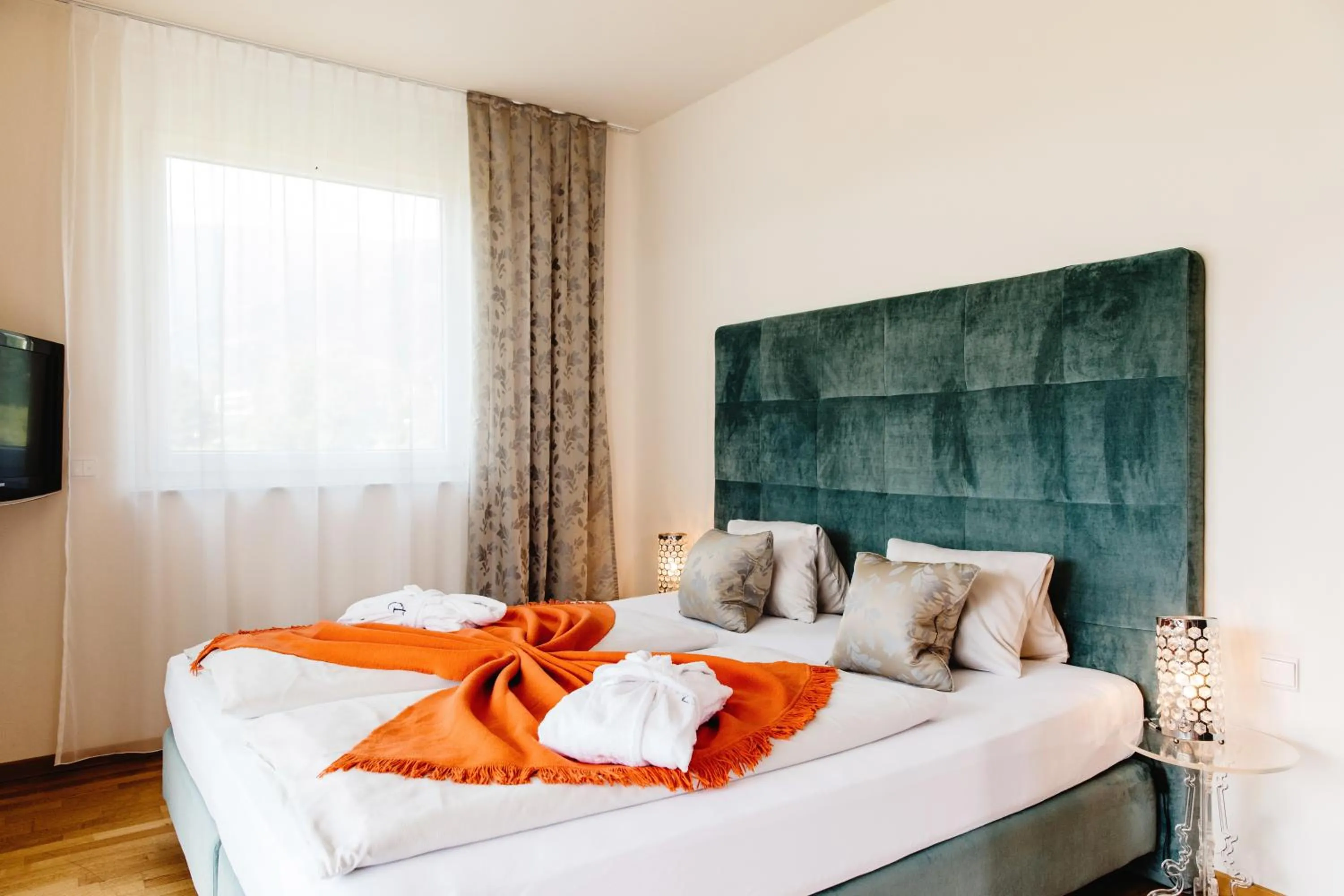 Bed in Apart Hotel Legendär