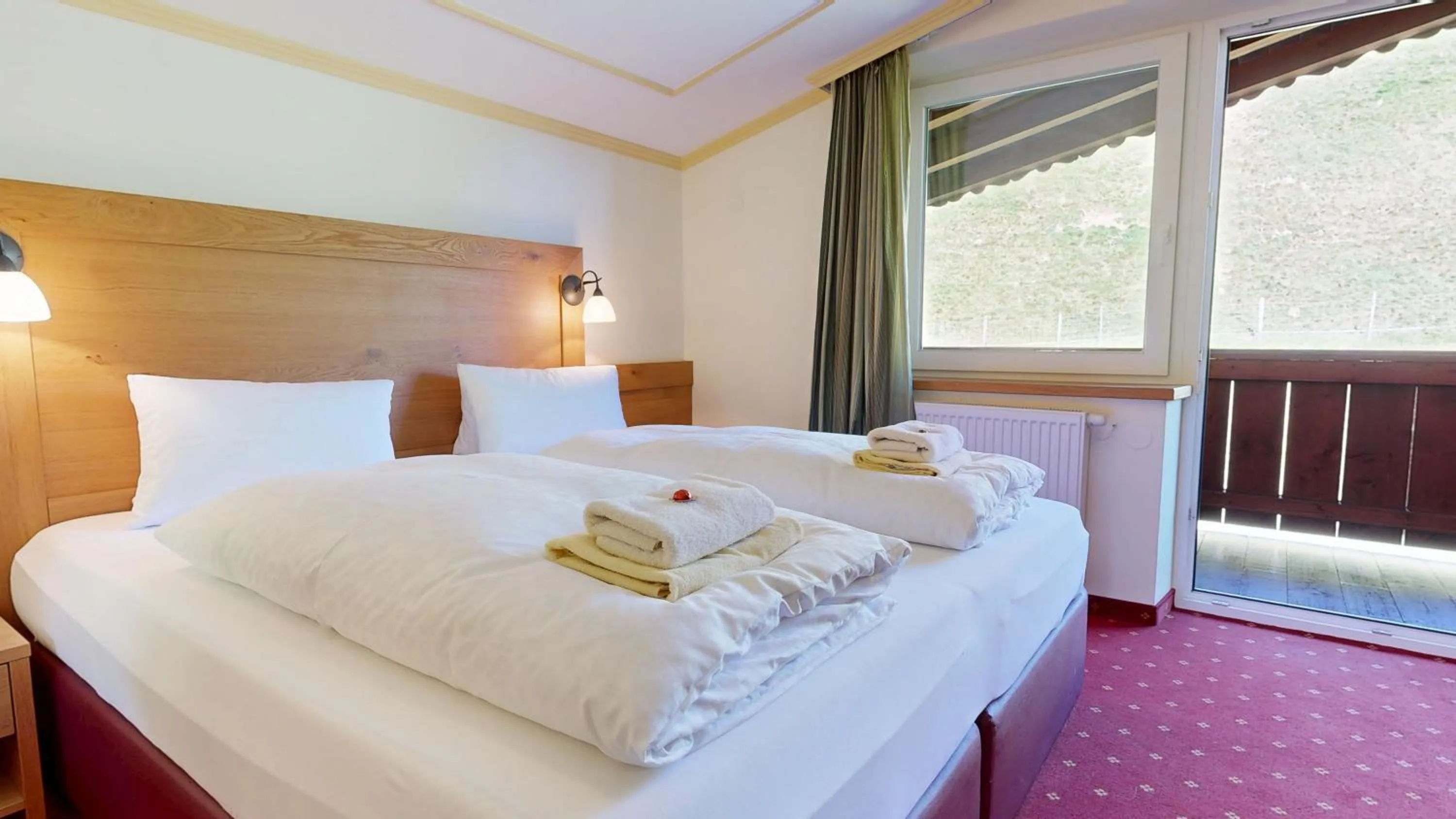 Bed in Aparthotel Hohe Brücke