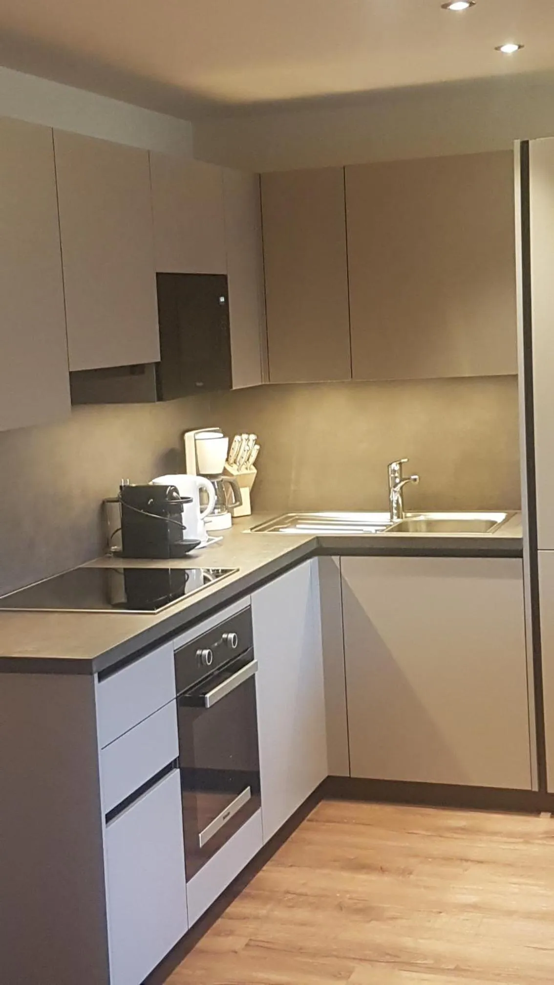 kitchen in Aparthotel Hohe Brücke