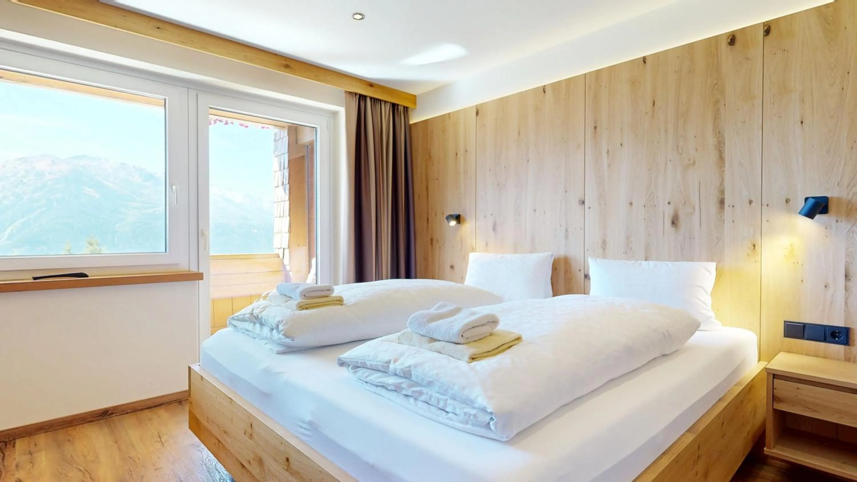 Bed in Aparthotel Hohe Brücke