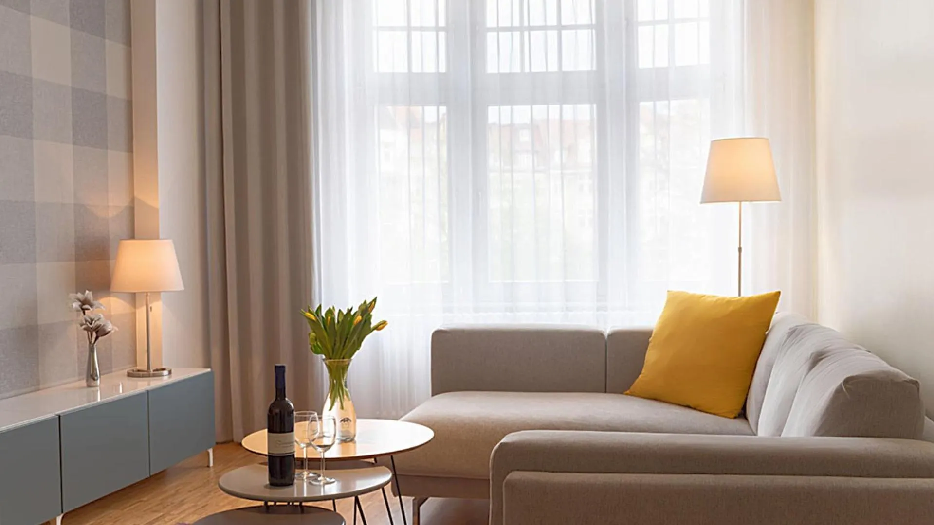 Living room in Carl.22 City Appartements