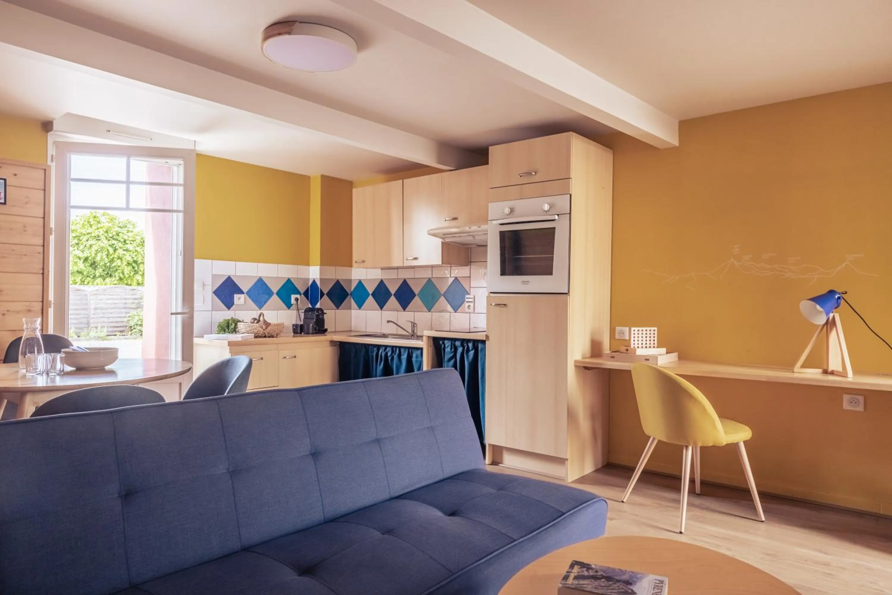 Kitchen or kitchenette in Appart-Hotel Les Palombieres