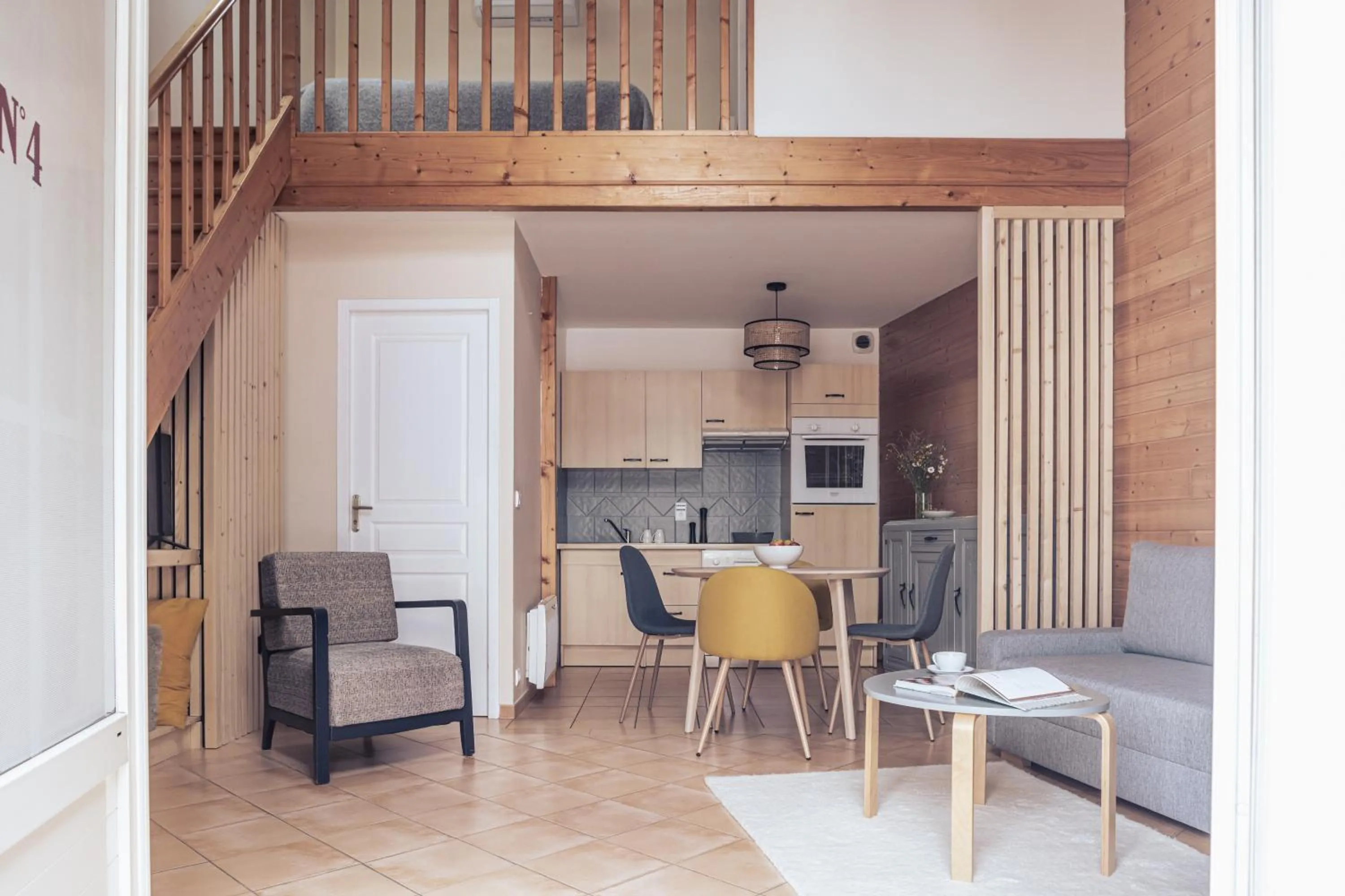 Living room in Appart-Hotel Les Palombieres
