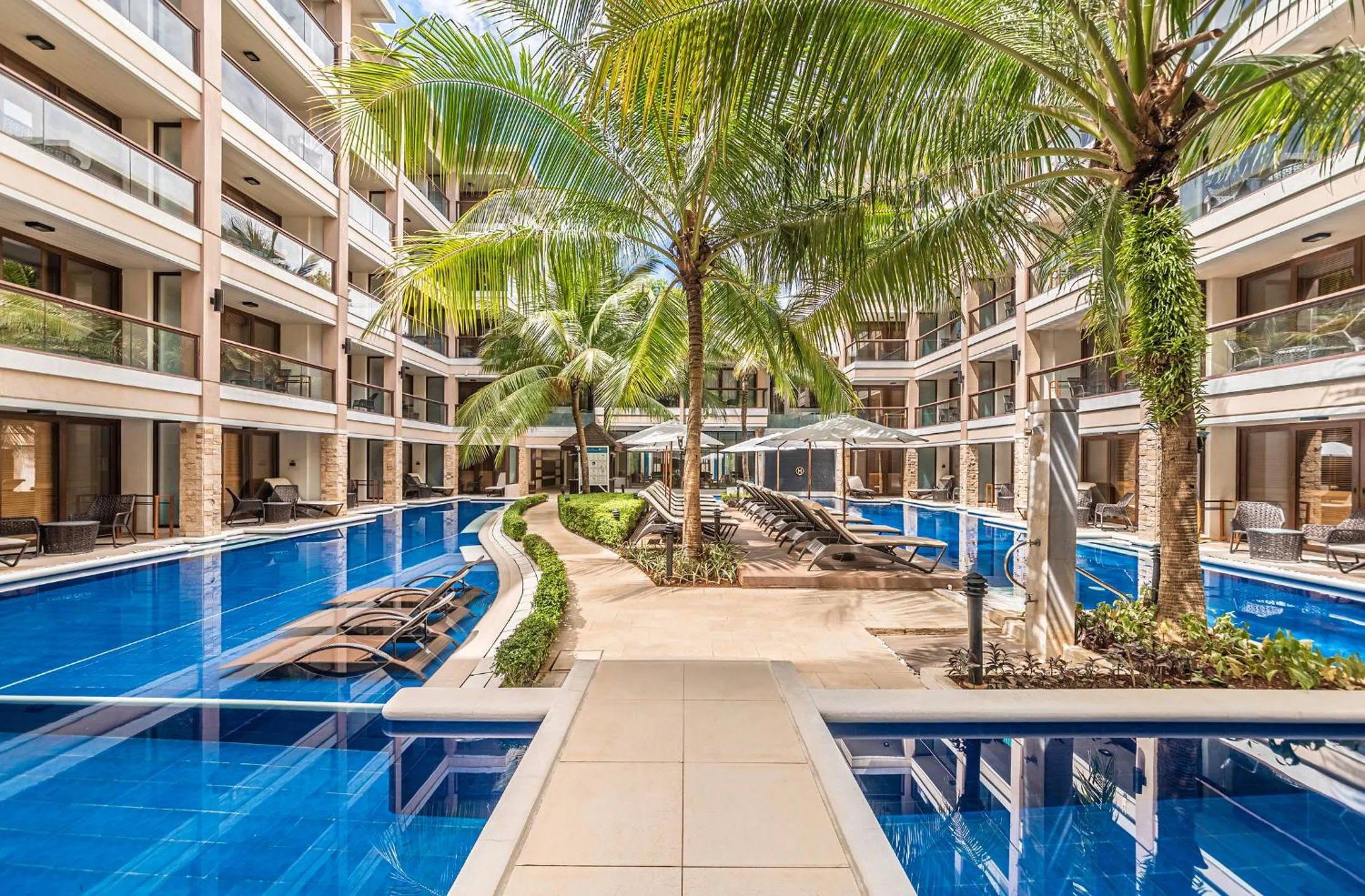 Pool view in Henann Lagoon Resort