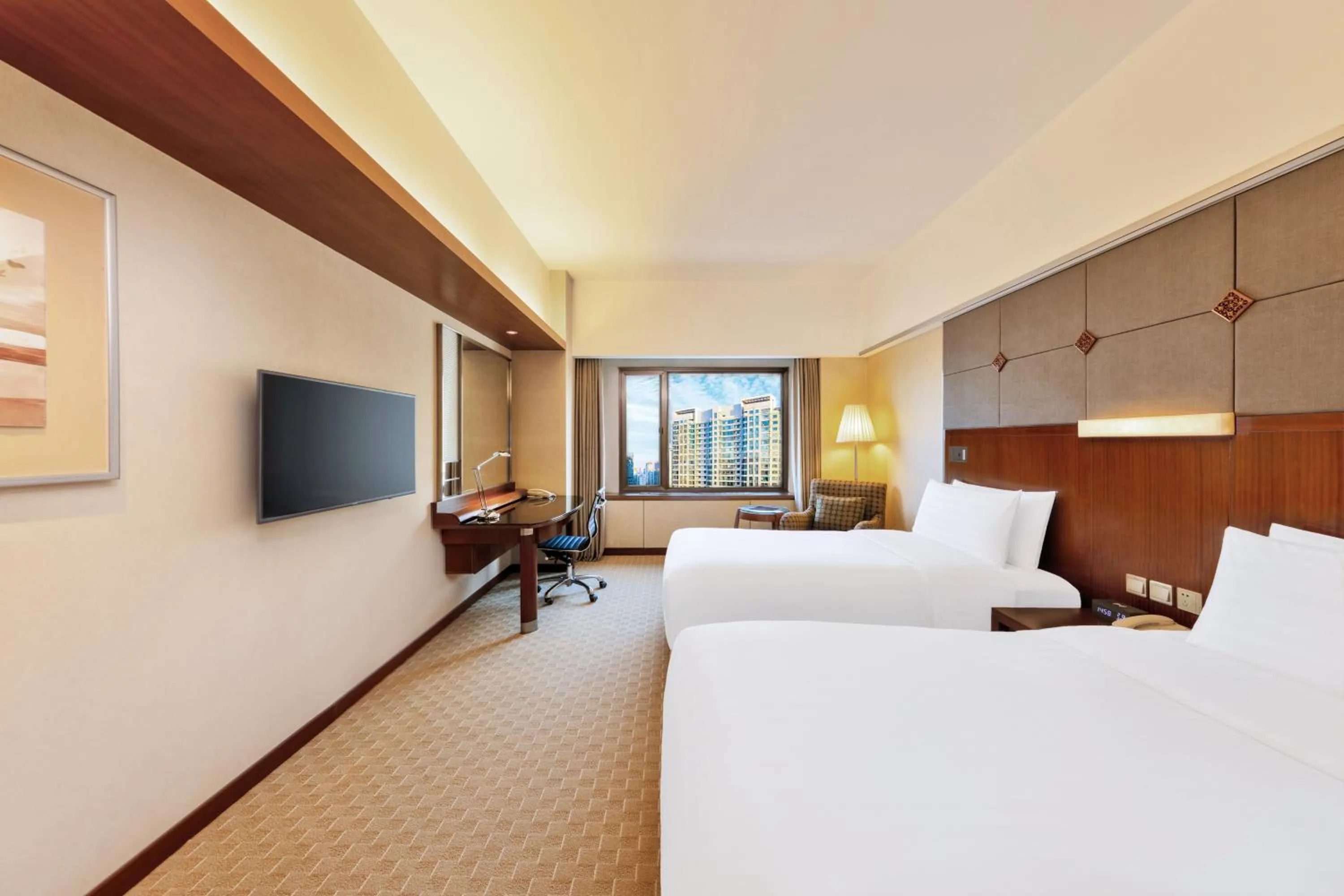 Bed in Shangri-La Harbin