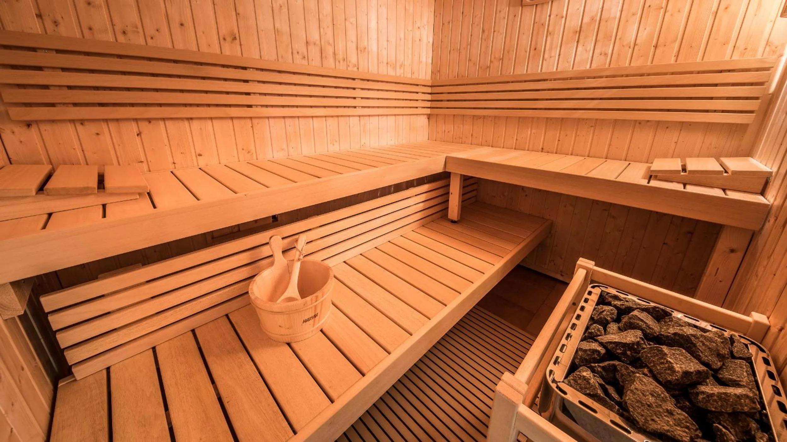 Sauna in Le Champ des Oiseaux Hôtel & Spa