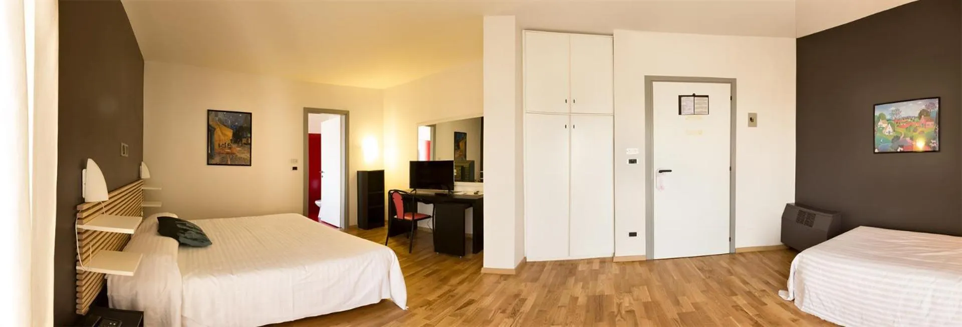 Bed in Hotel Quadrifoglio