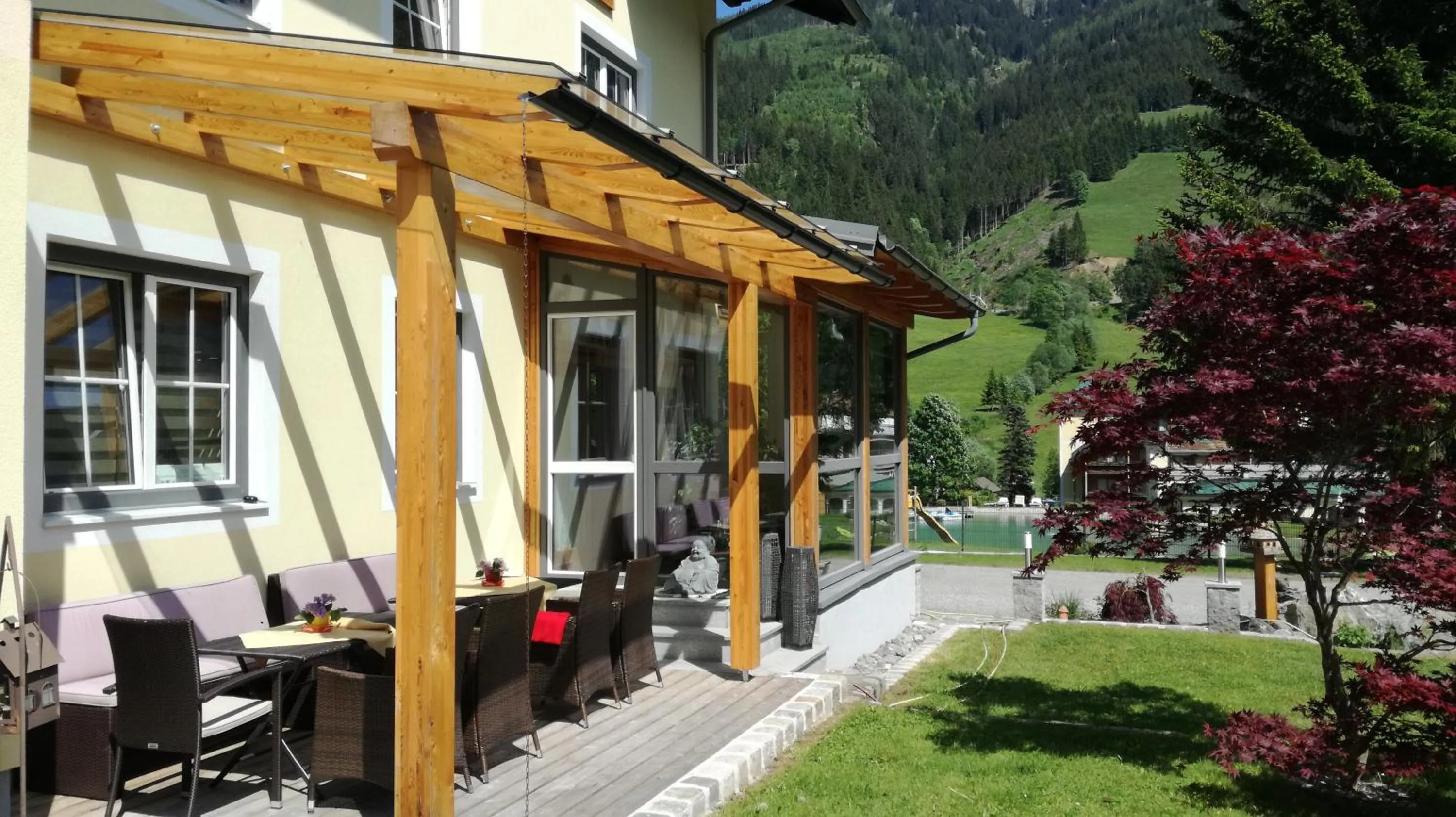 Patio in Familien & Wander-Pension Purkhardt