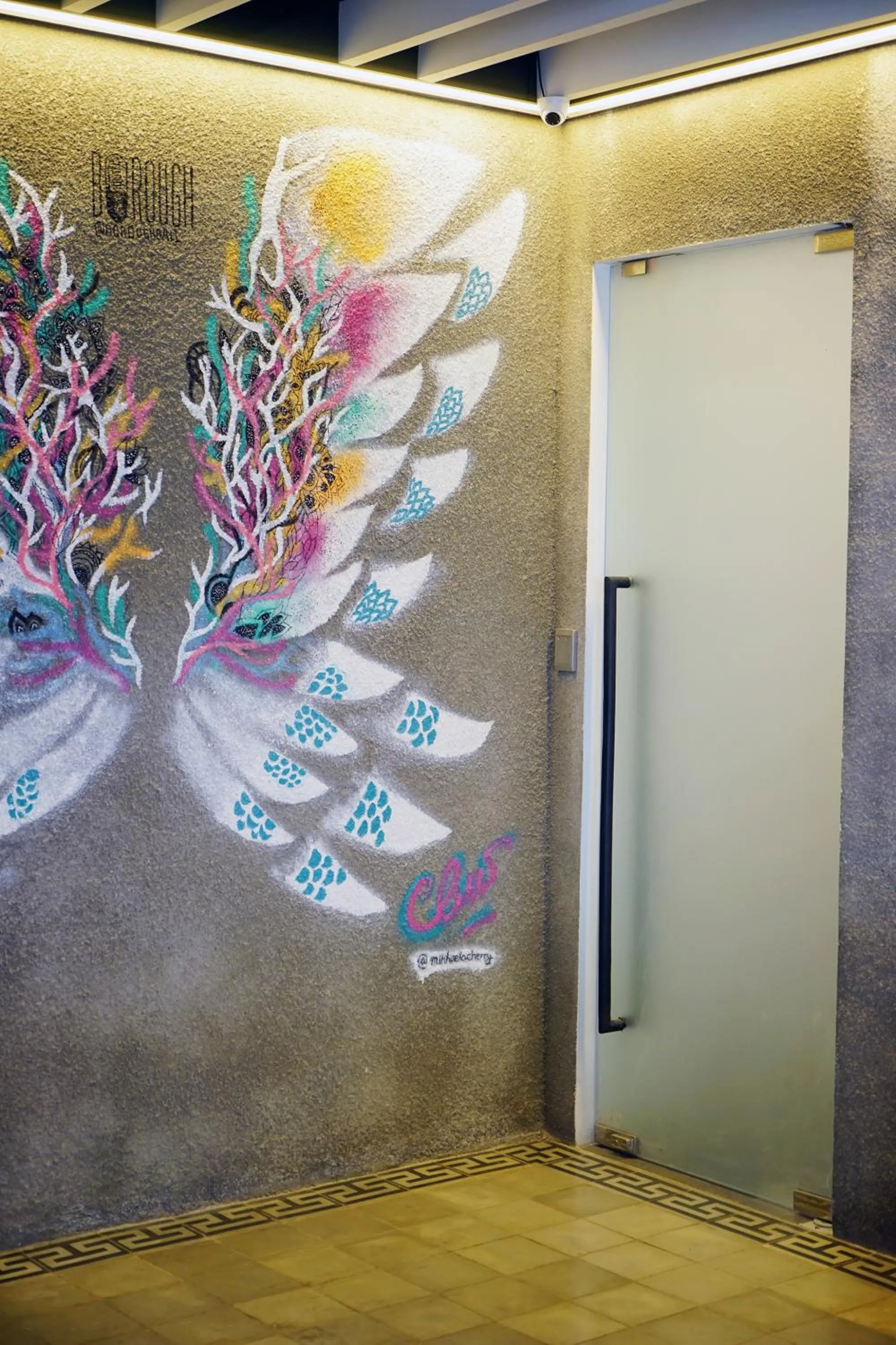 Lobby or reception in Borough Capsule Hostel Bali