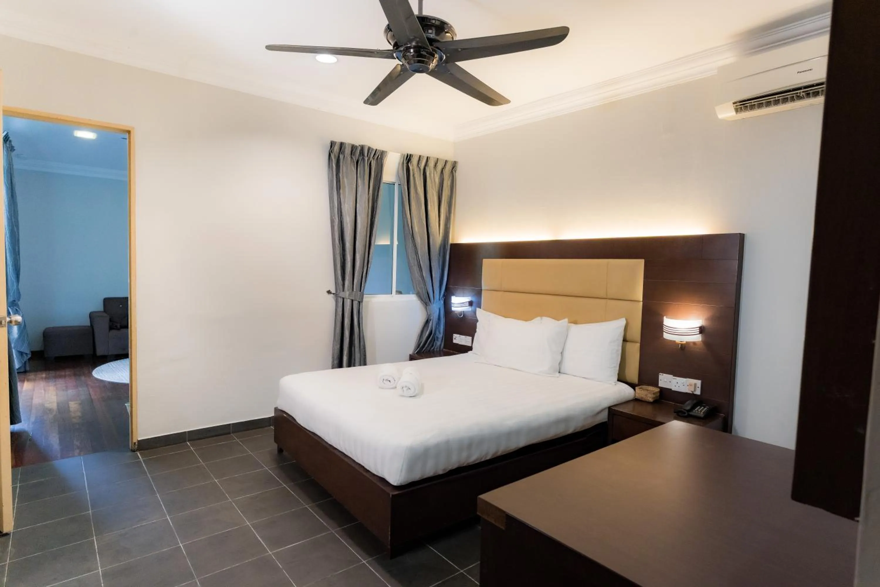 Bed in Langkah Syabas Beach Resort