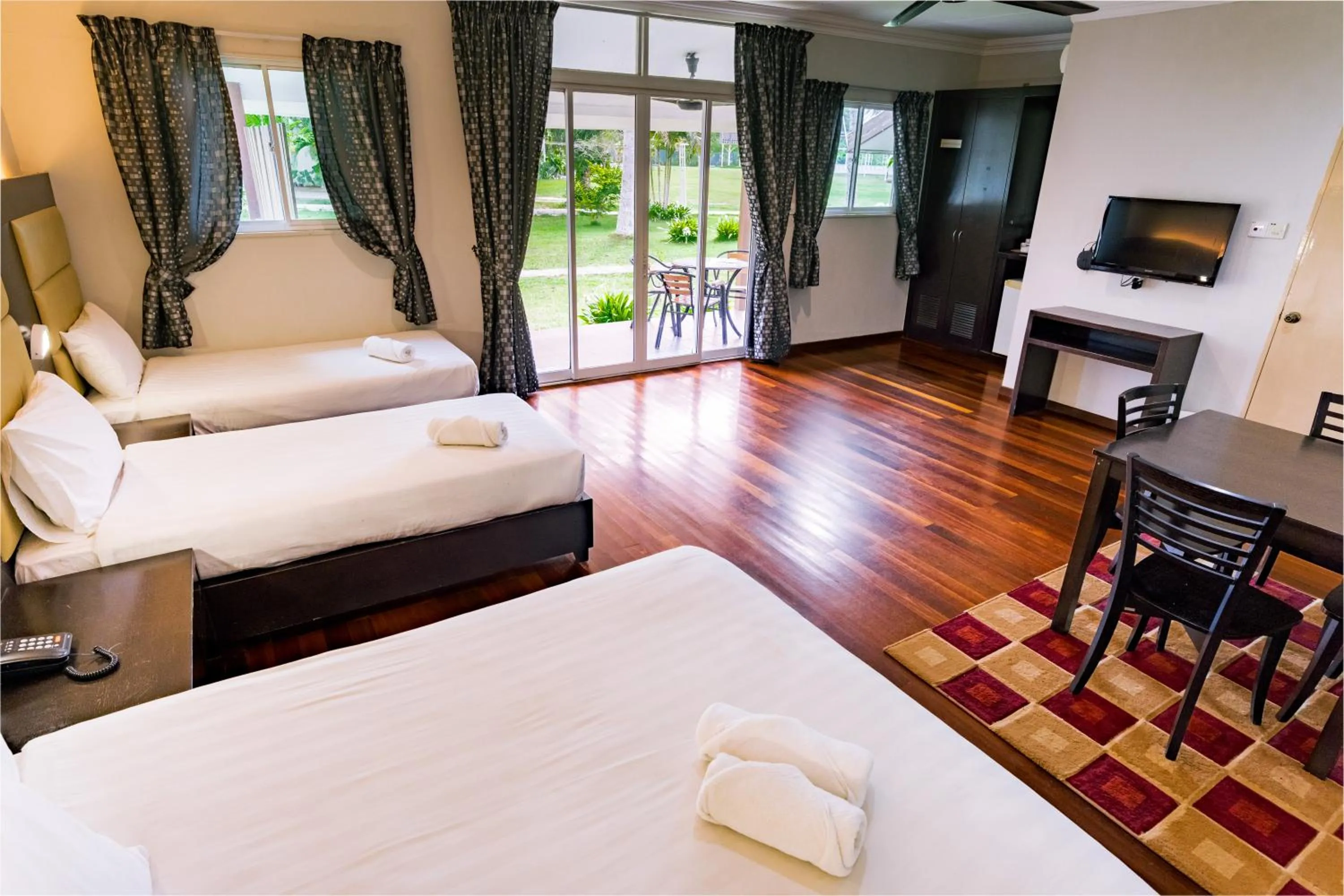 Family, Bed in Langkah Syabas Beach Resort