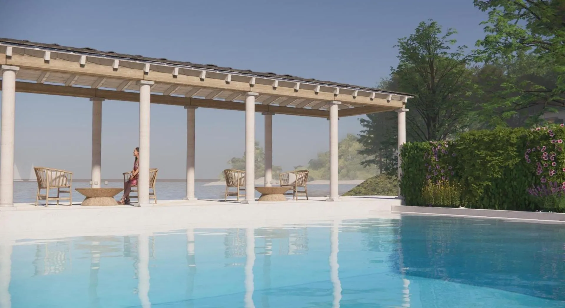 Swimming pool in Makryammos