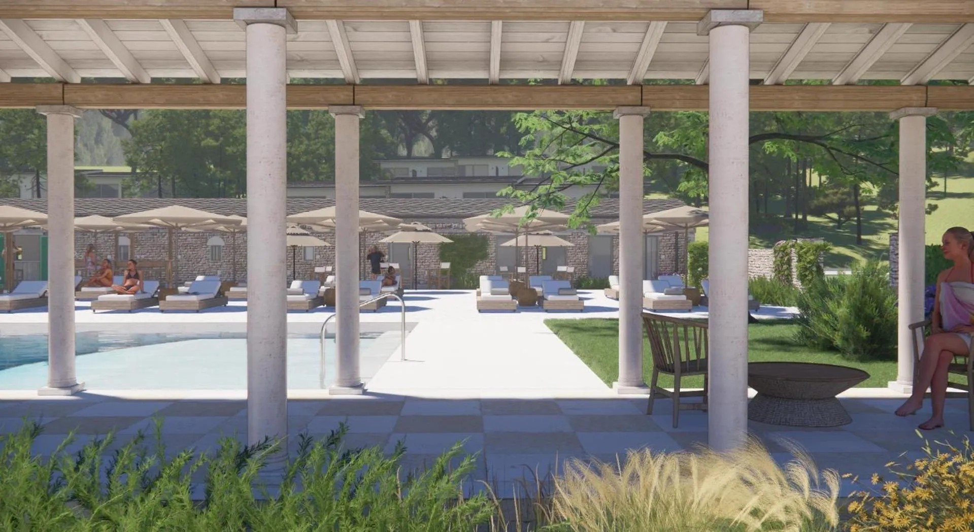 Swimming pool in Makryammos