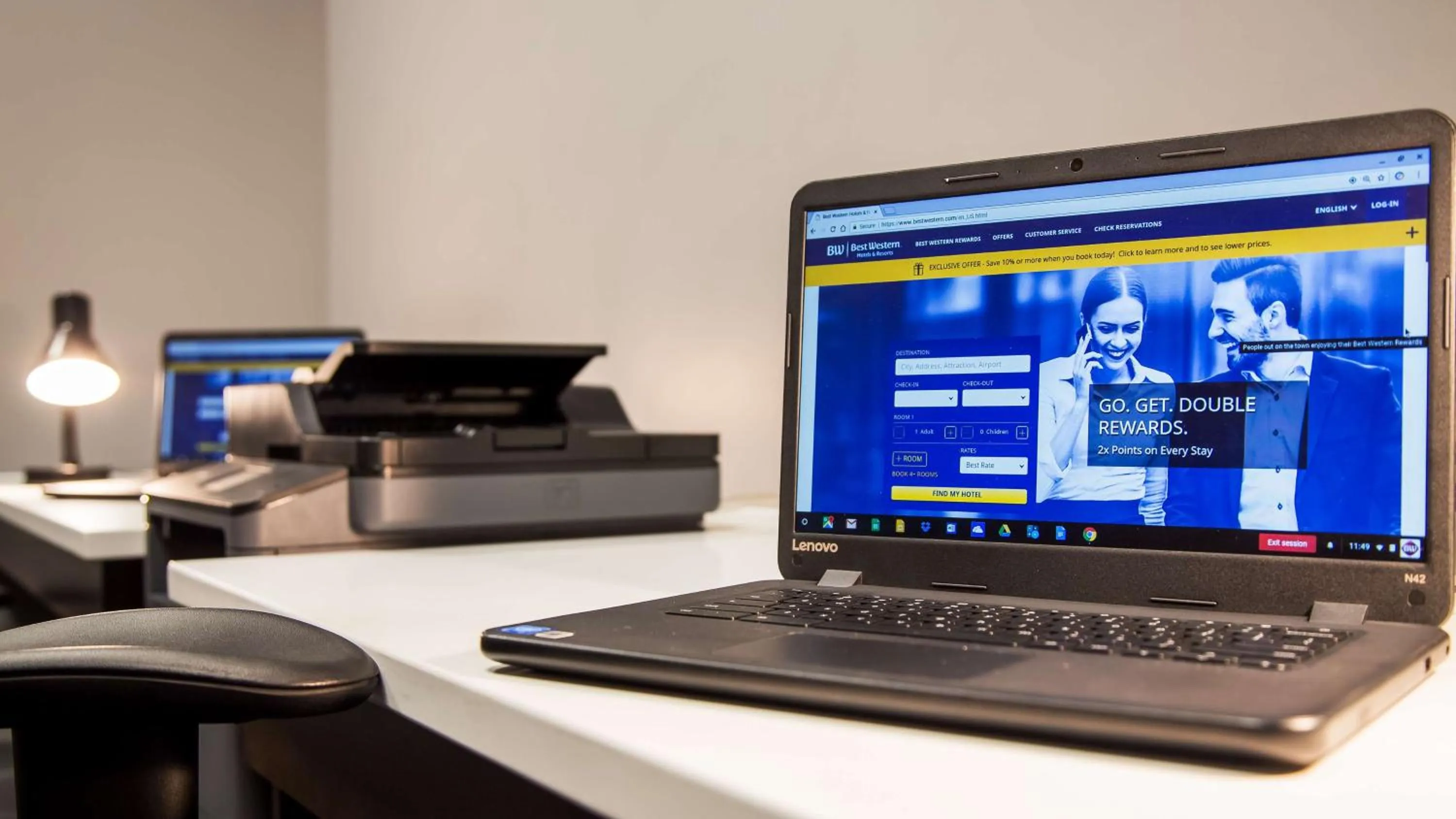 On site in Best Western Plus Merritt Hotel