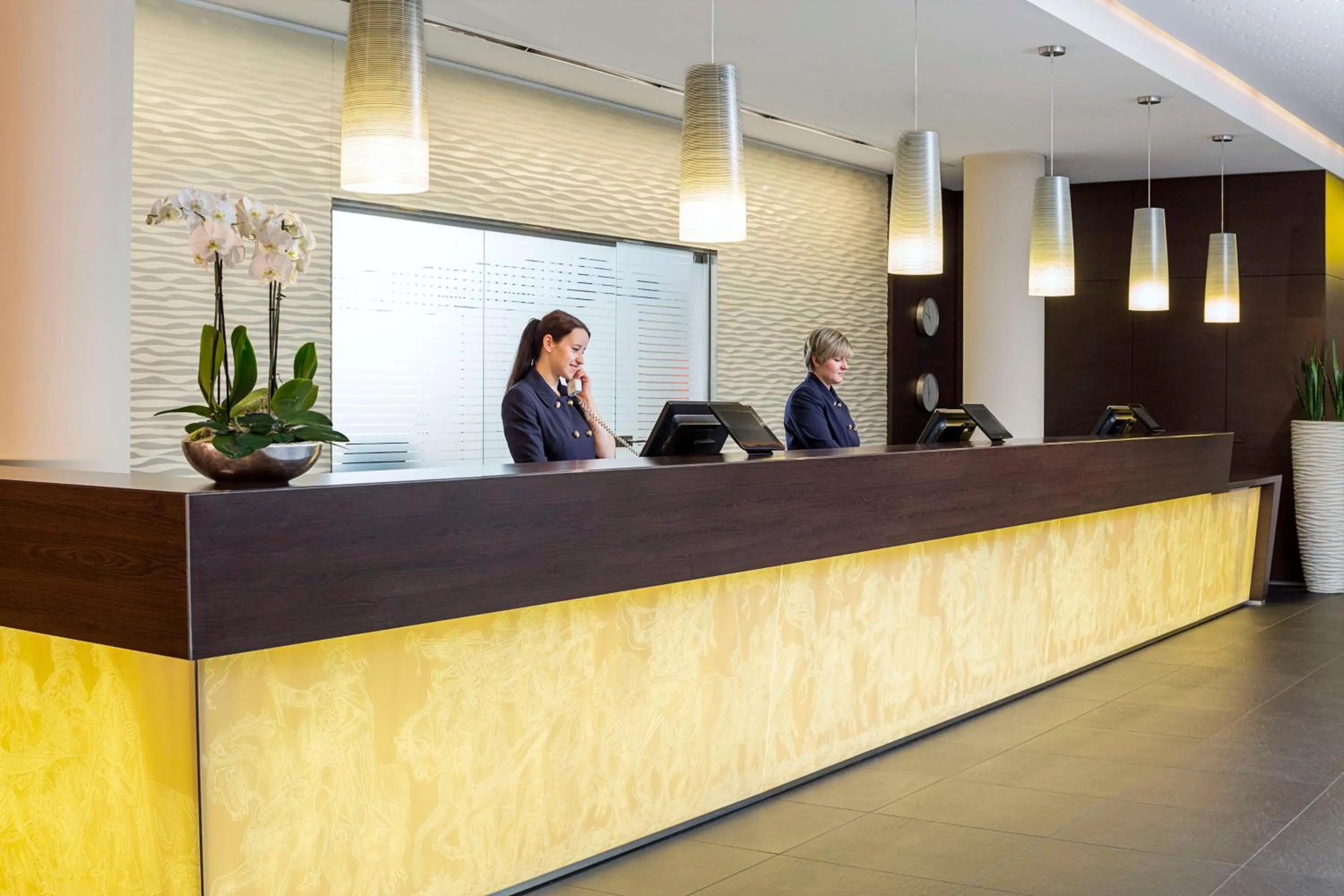 Lobby or reception in NH Collection Dresden Altmarkt