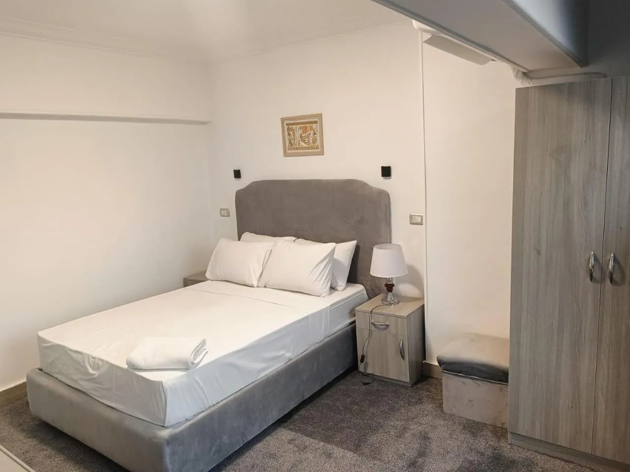 View (from property/room), Bed in Aura Inn Hotel Cairo