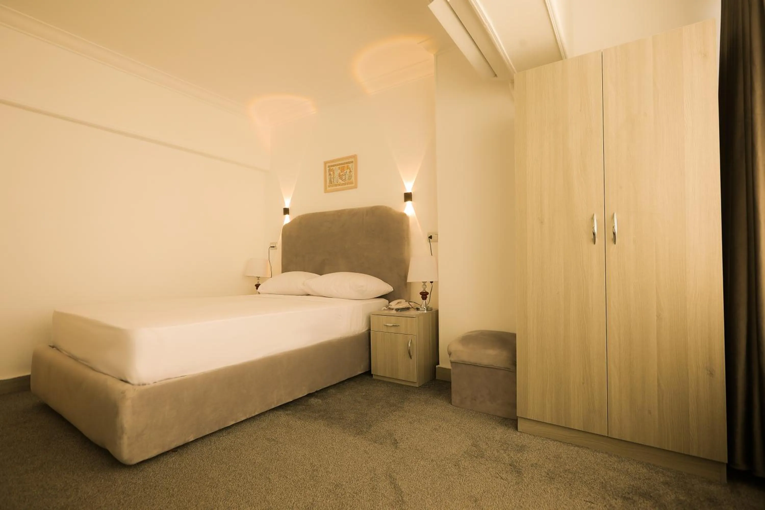 View (from property/room), Bed in Aura Inn Hotel Cairo