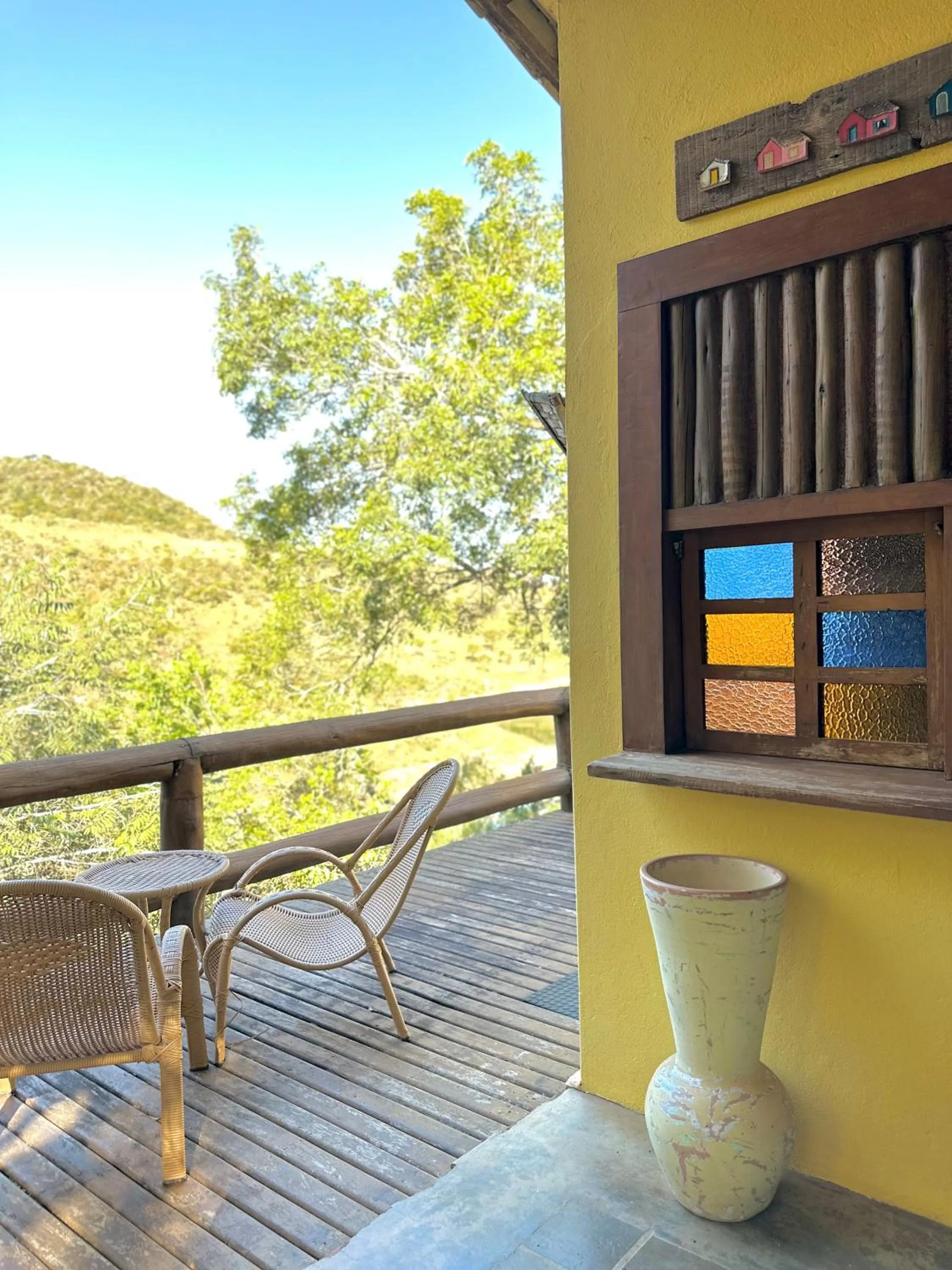Balcony/Terrace in Pousada Fecho da Serra