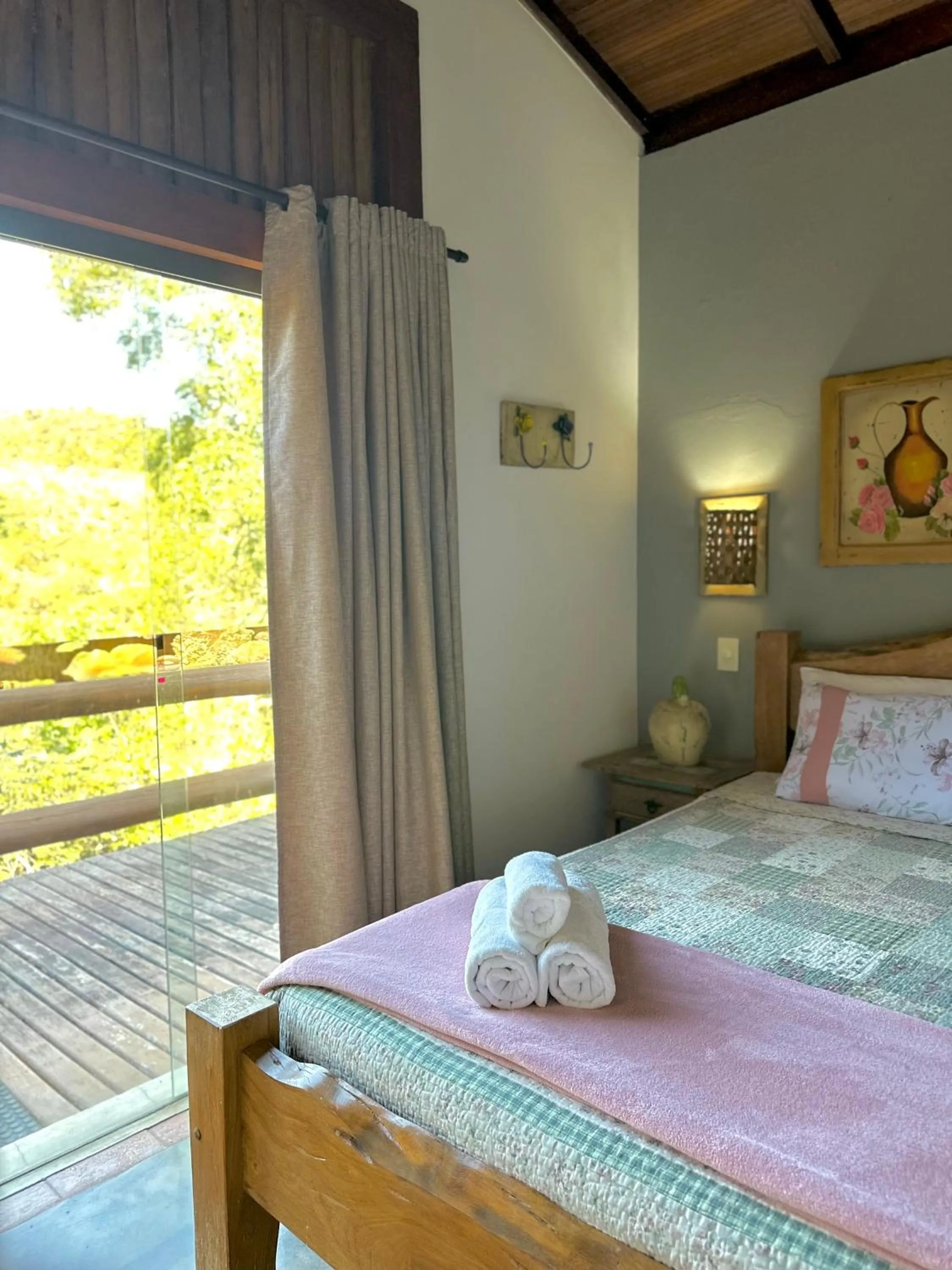 Bed in Pousada Fecho da Serra