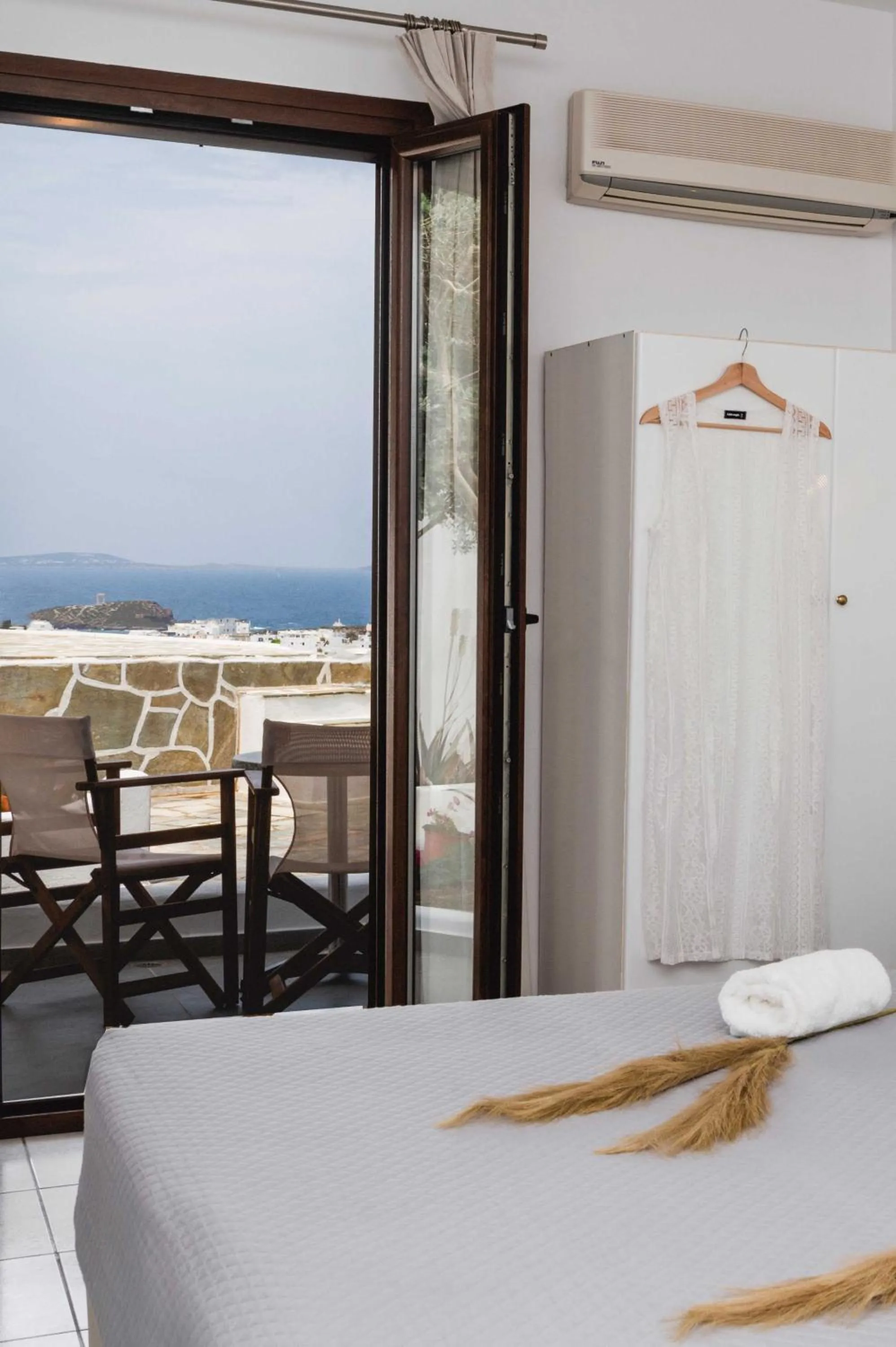 View (from property/room), Bed in Petros Studios & Suites