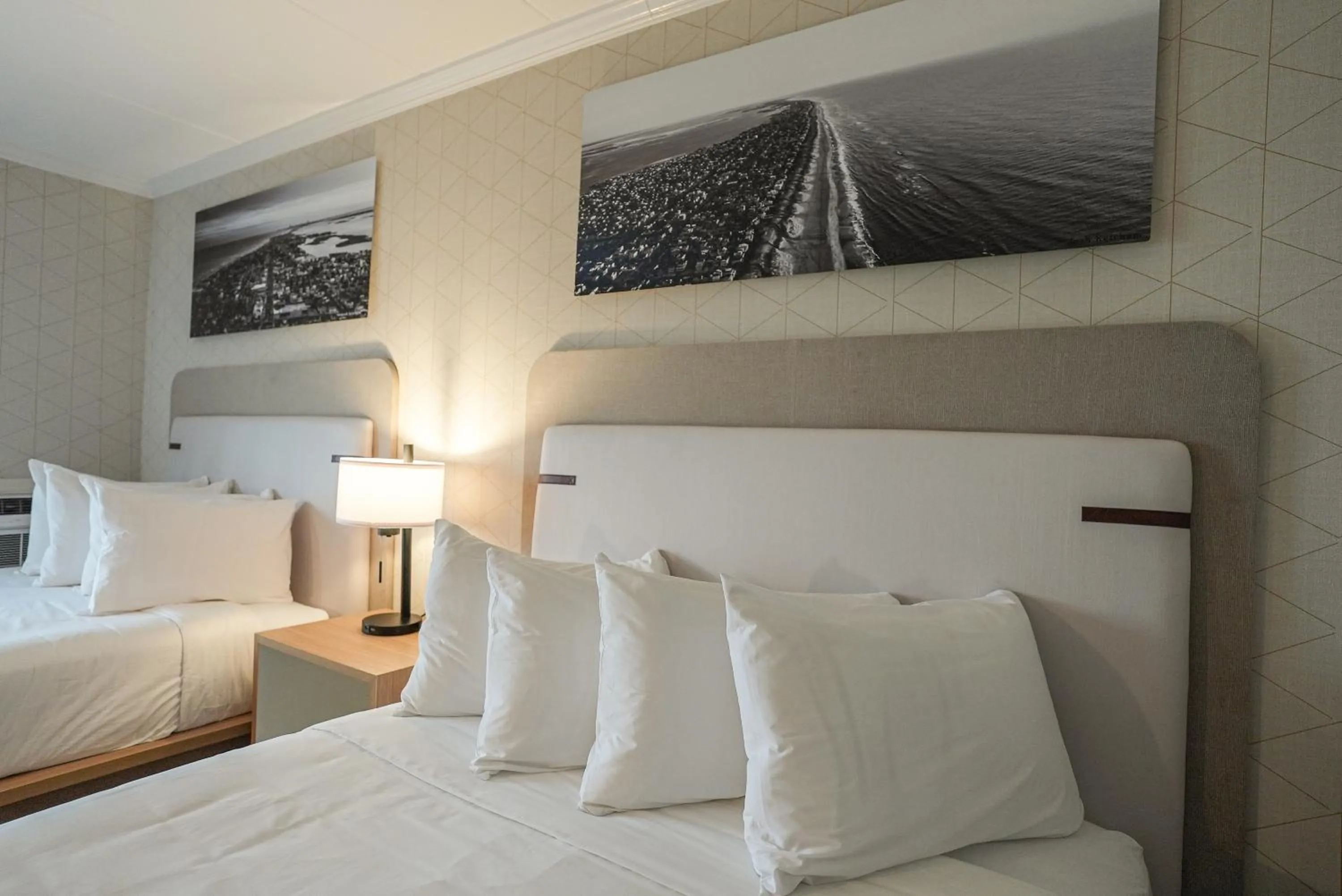 Bed in The Boulevard Hotel