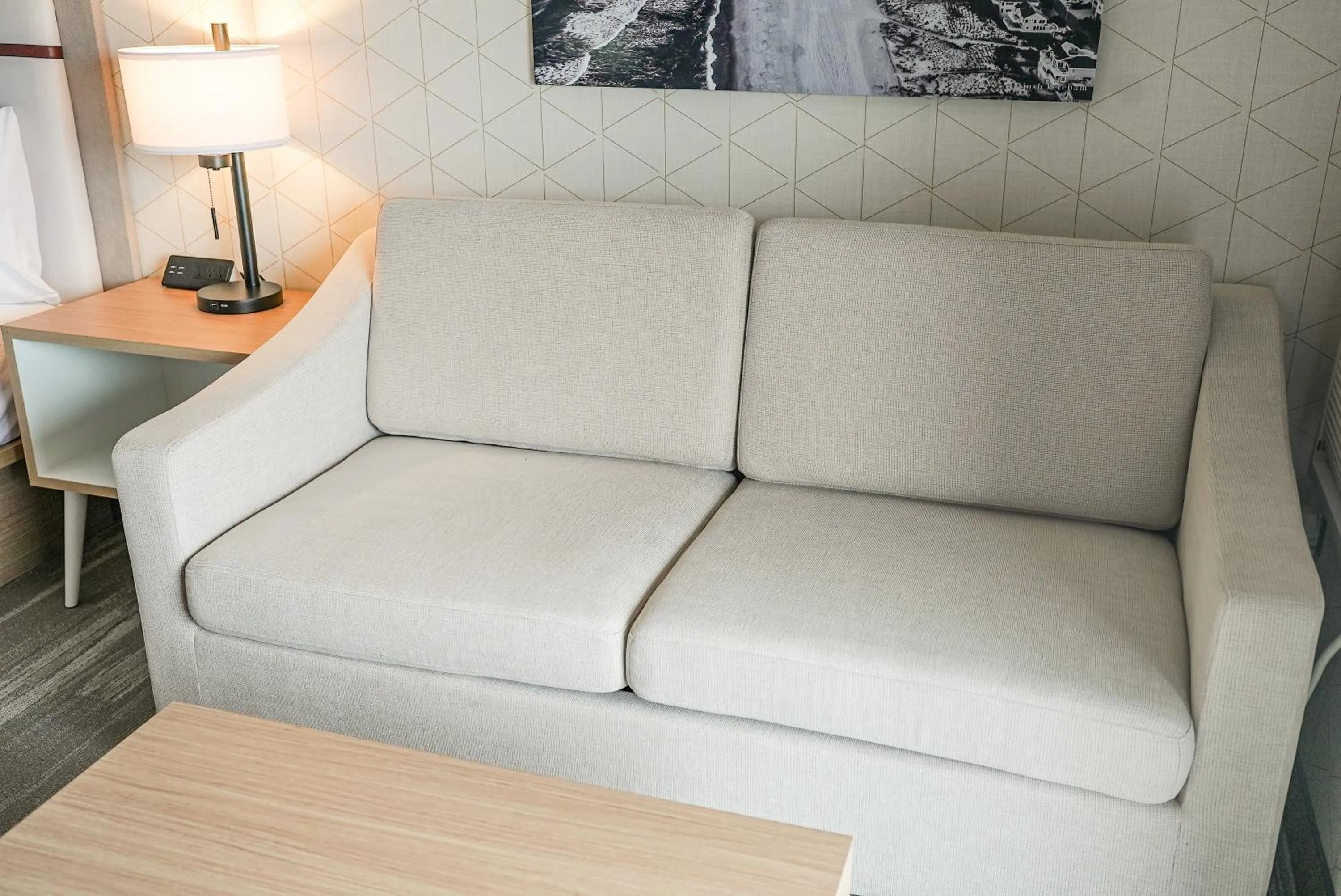 Seating area in The Boulevard Hotel