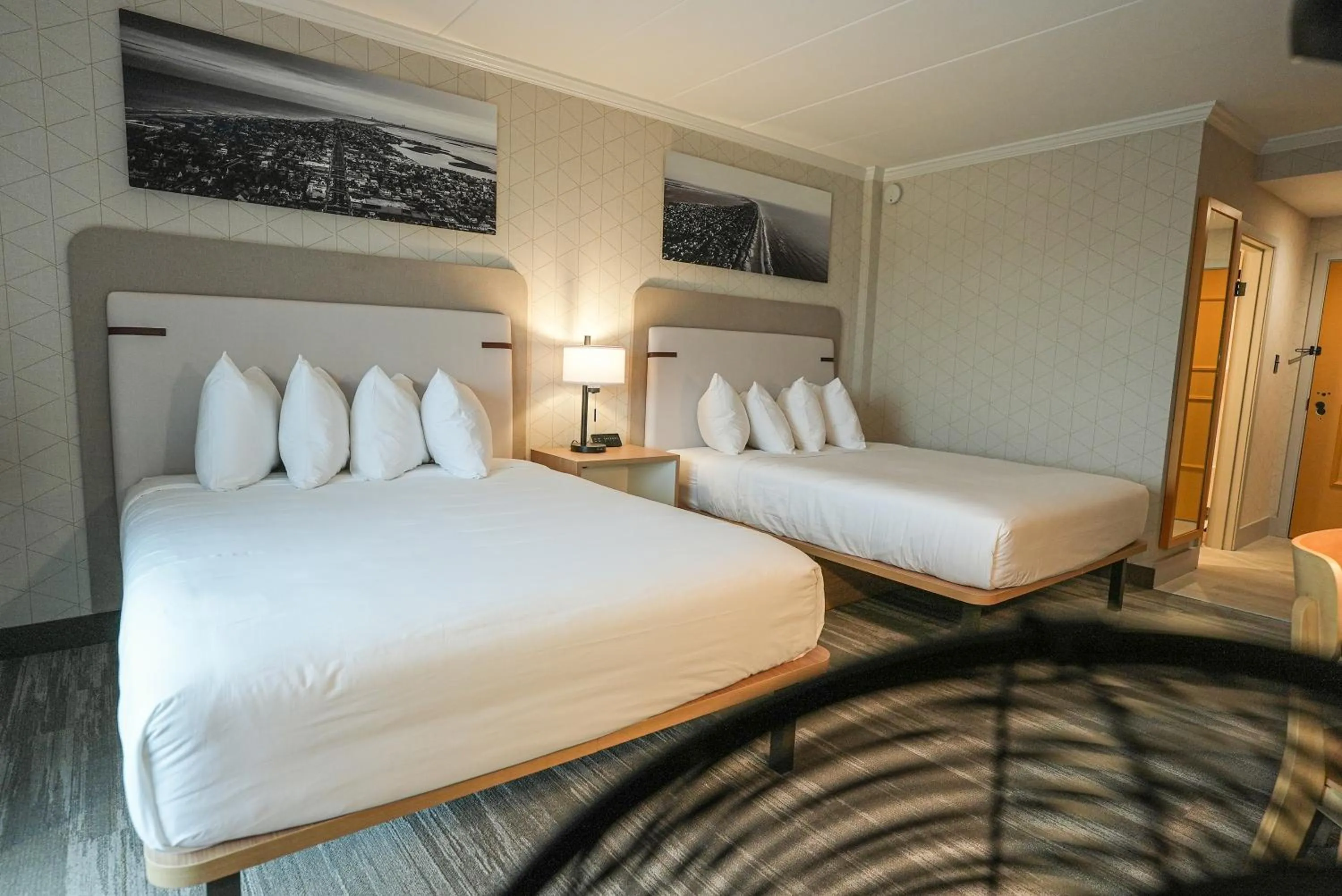 Bed in The Boulevard Hotel