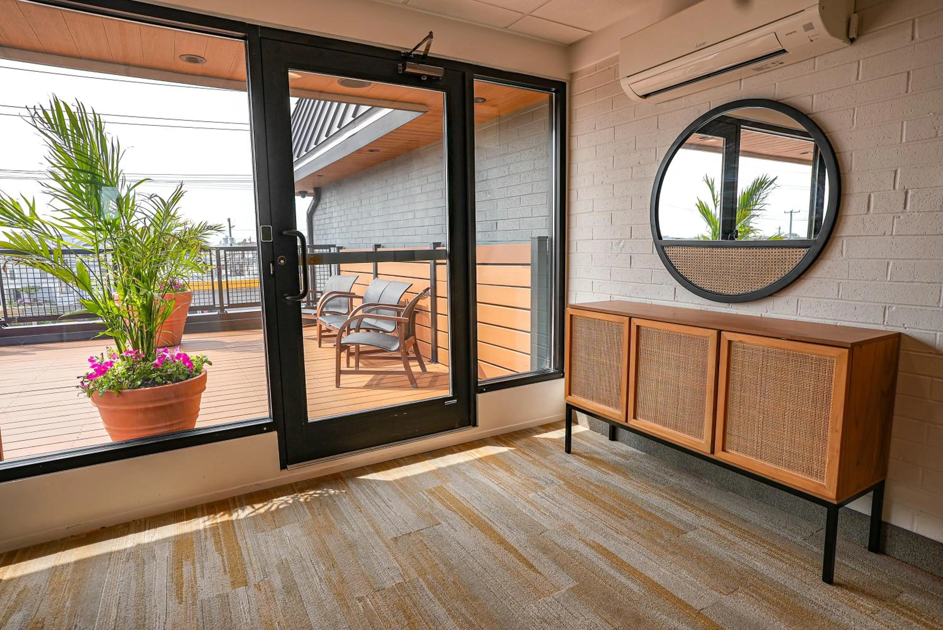 Seating area in The Boulevard Hotel