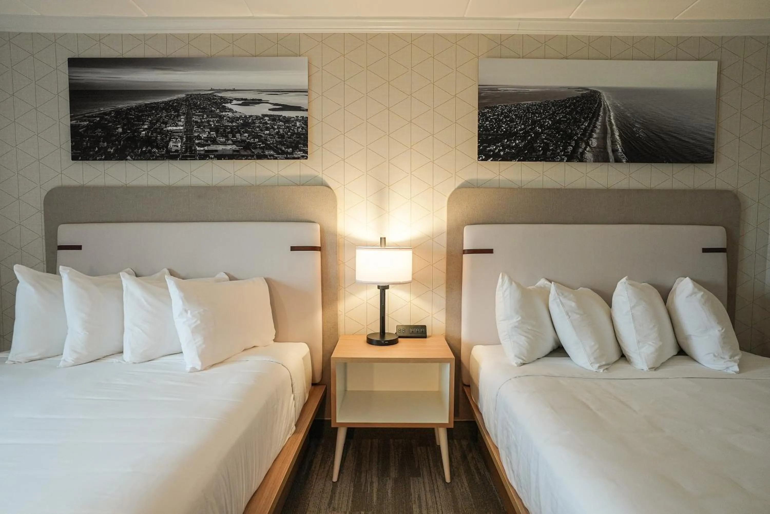 Bed in The Boulevard Hotel