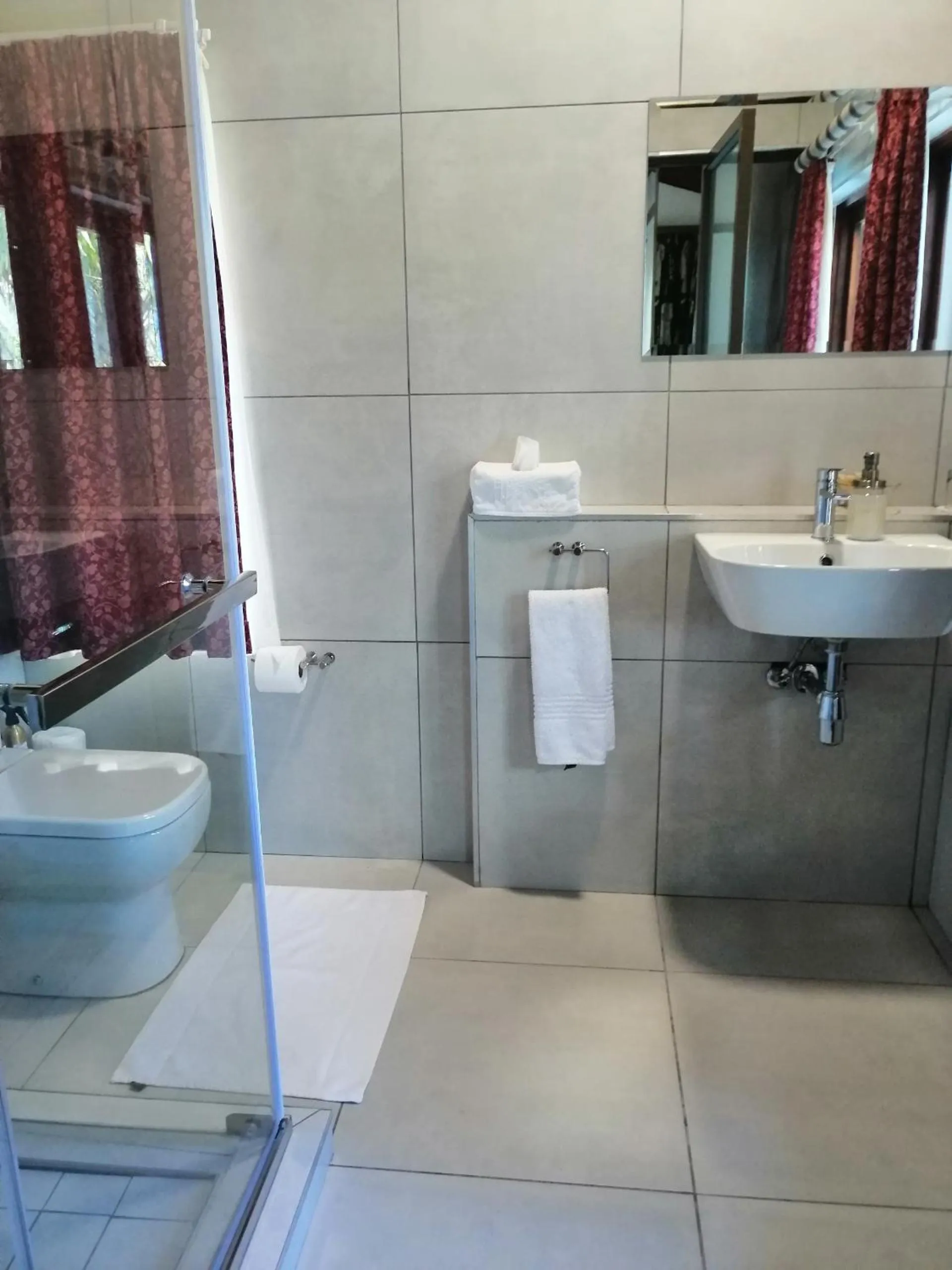 Shower in St. Lucia Wetlands Guest House