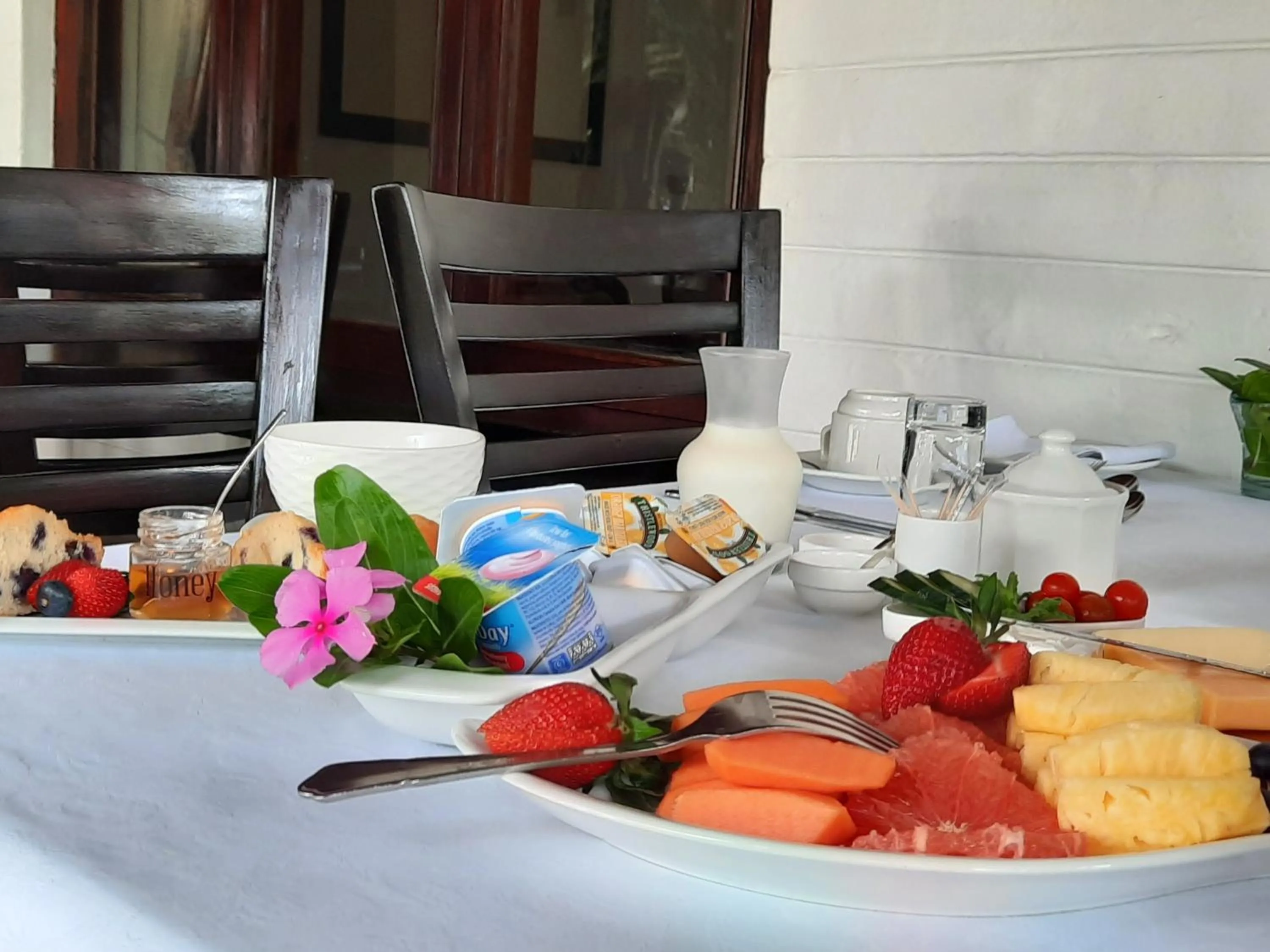 Food close-up in St. Lucia Wetlands Guest House