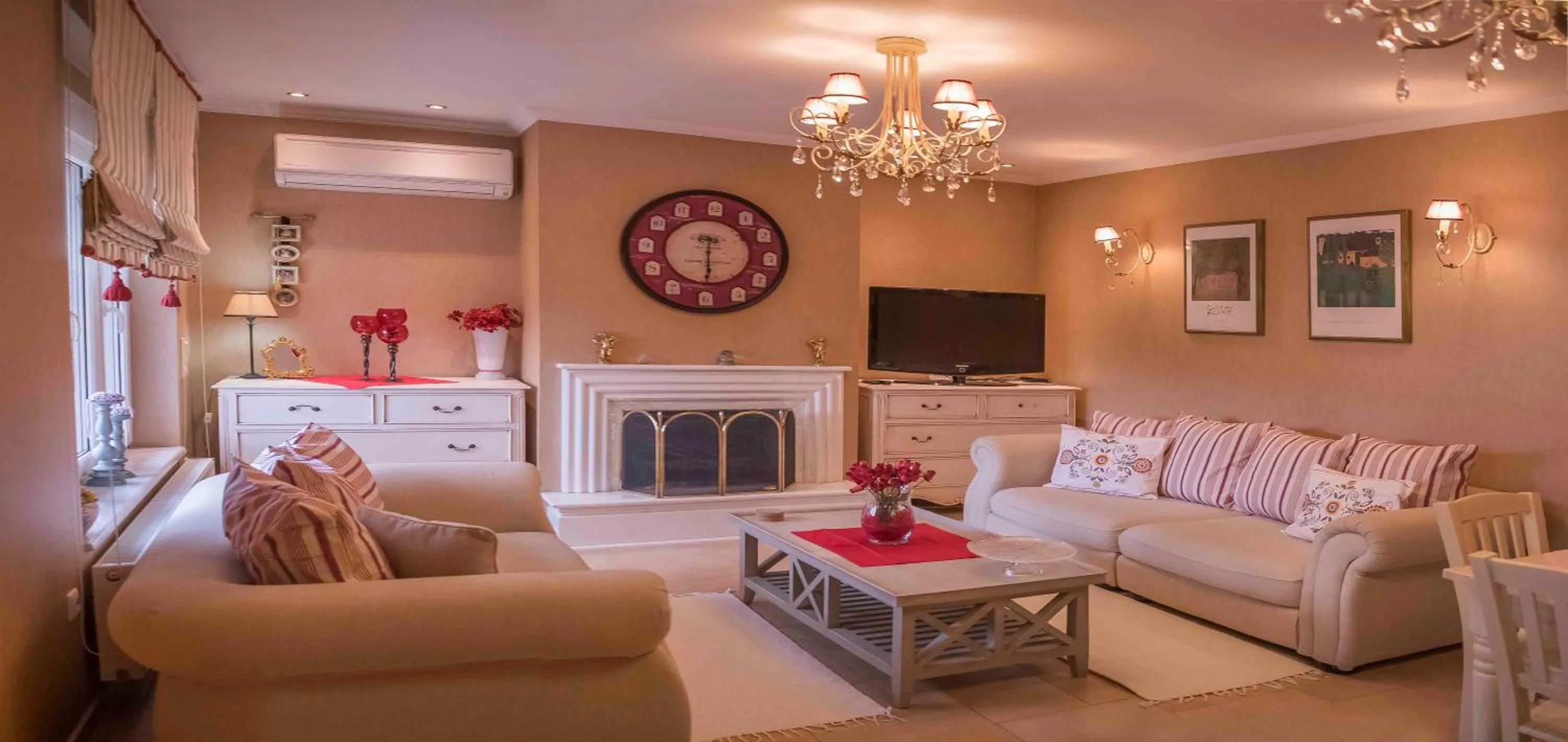 Living room in Luxury Family Villa Meteora