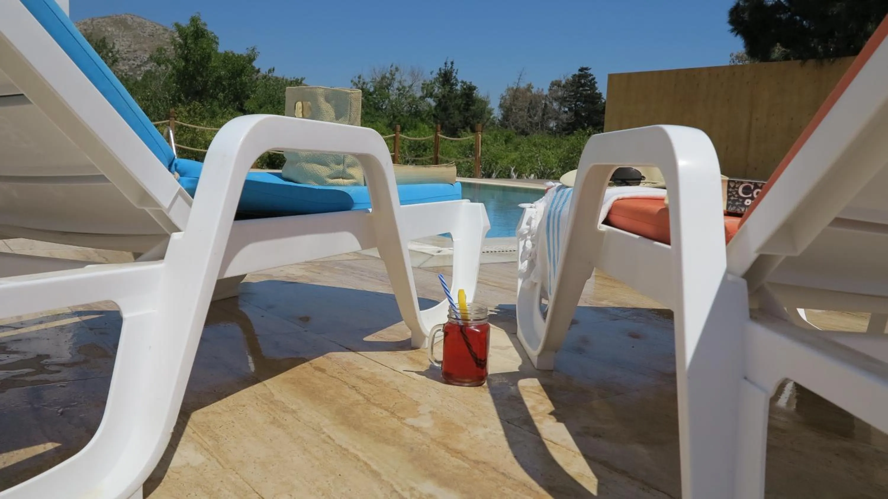 Pool view in Azure Wellness Retreat