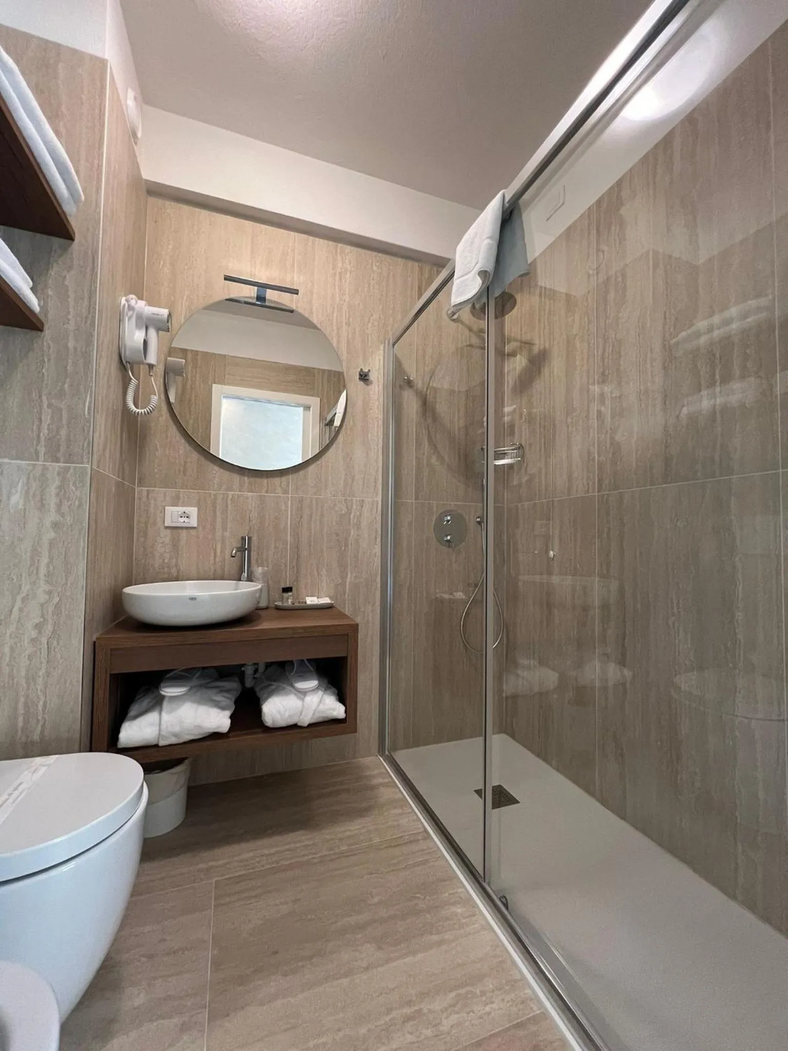 Shower in Best Western Hotel Continental