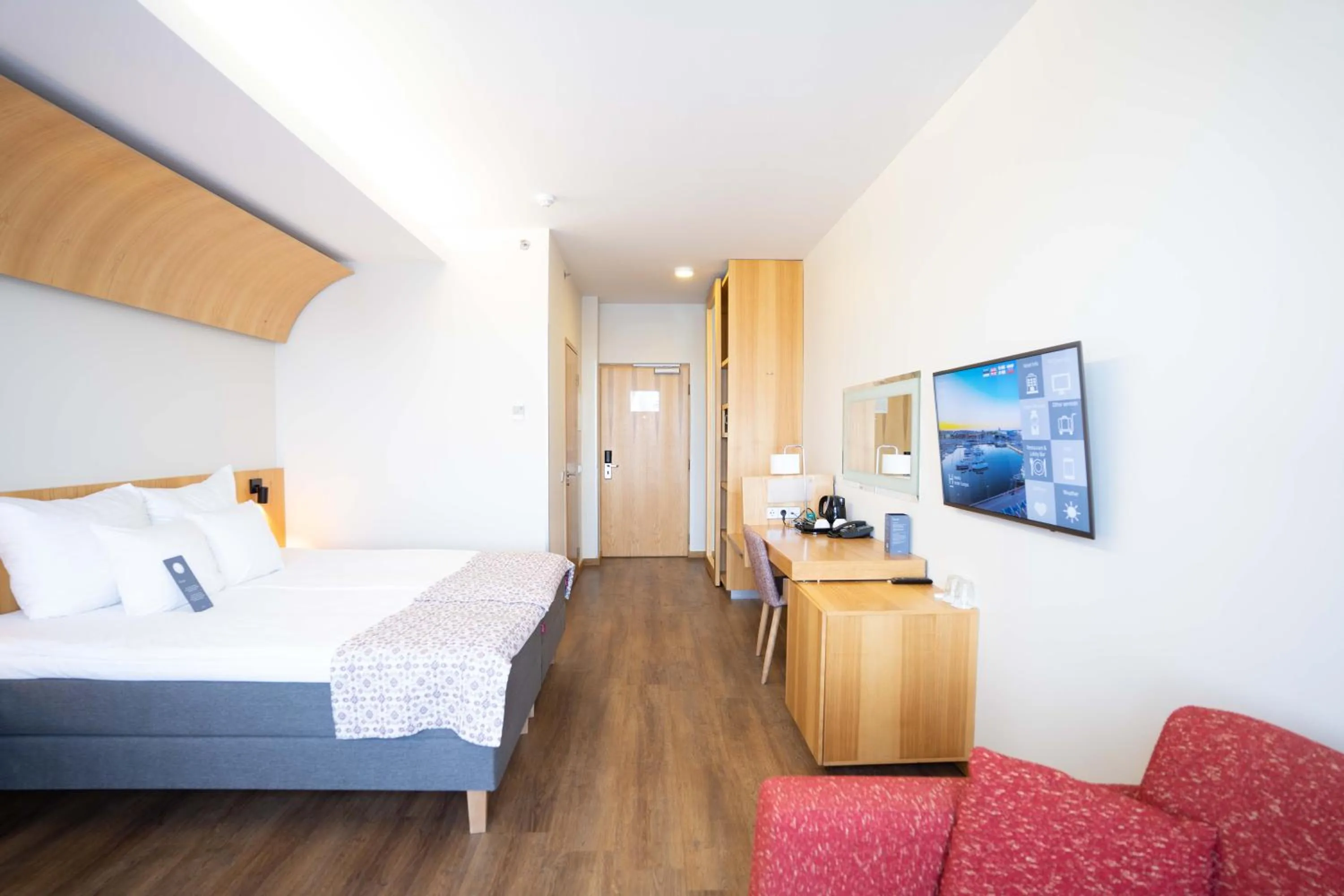 Bed in Hestia Hotel Europa