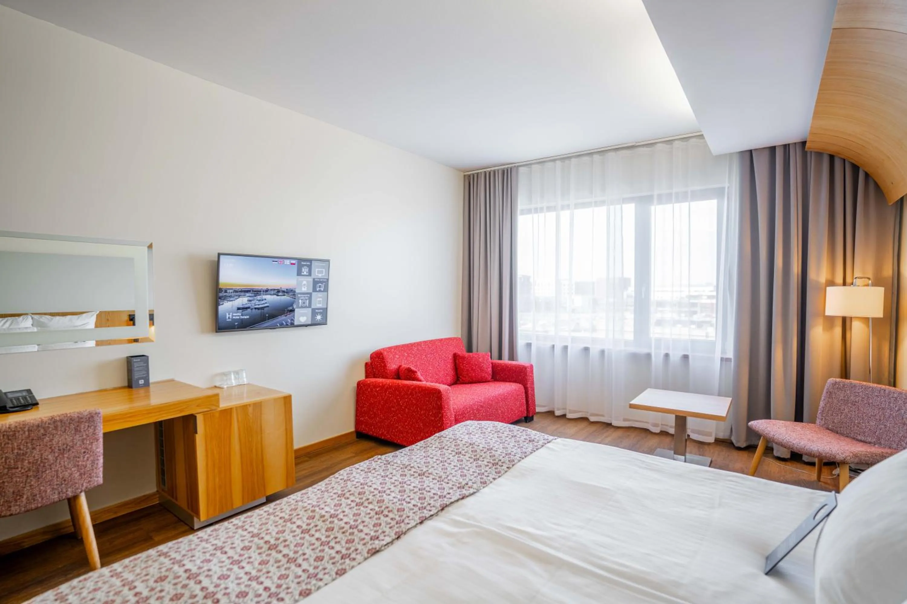 Bed in Hestia Hotel Europa