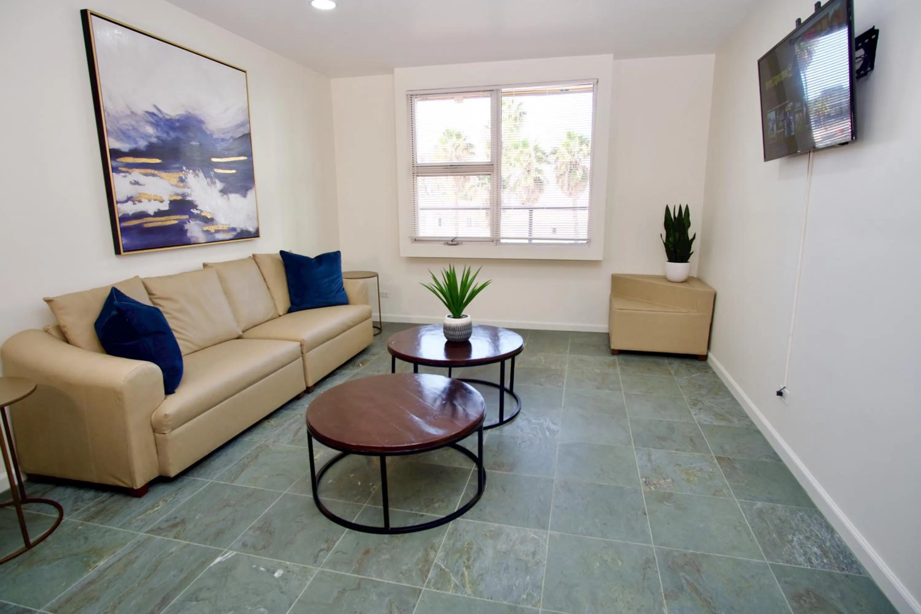 Living room in Rio Suites