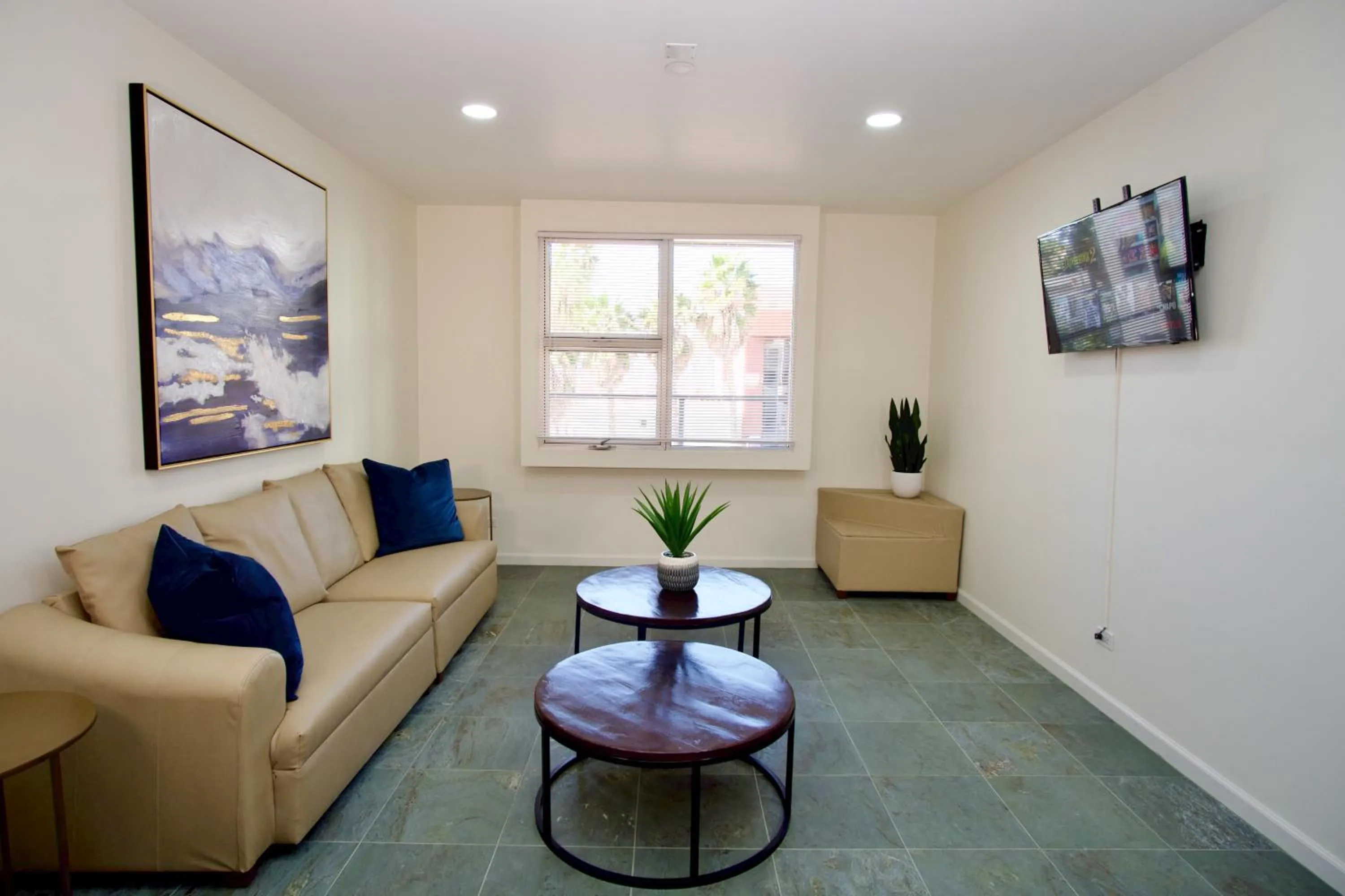 Living room in Rio Suites