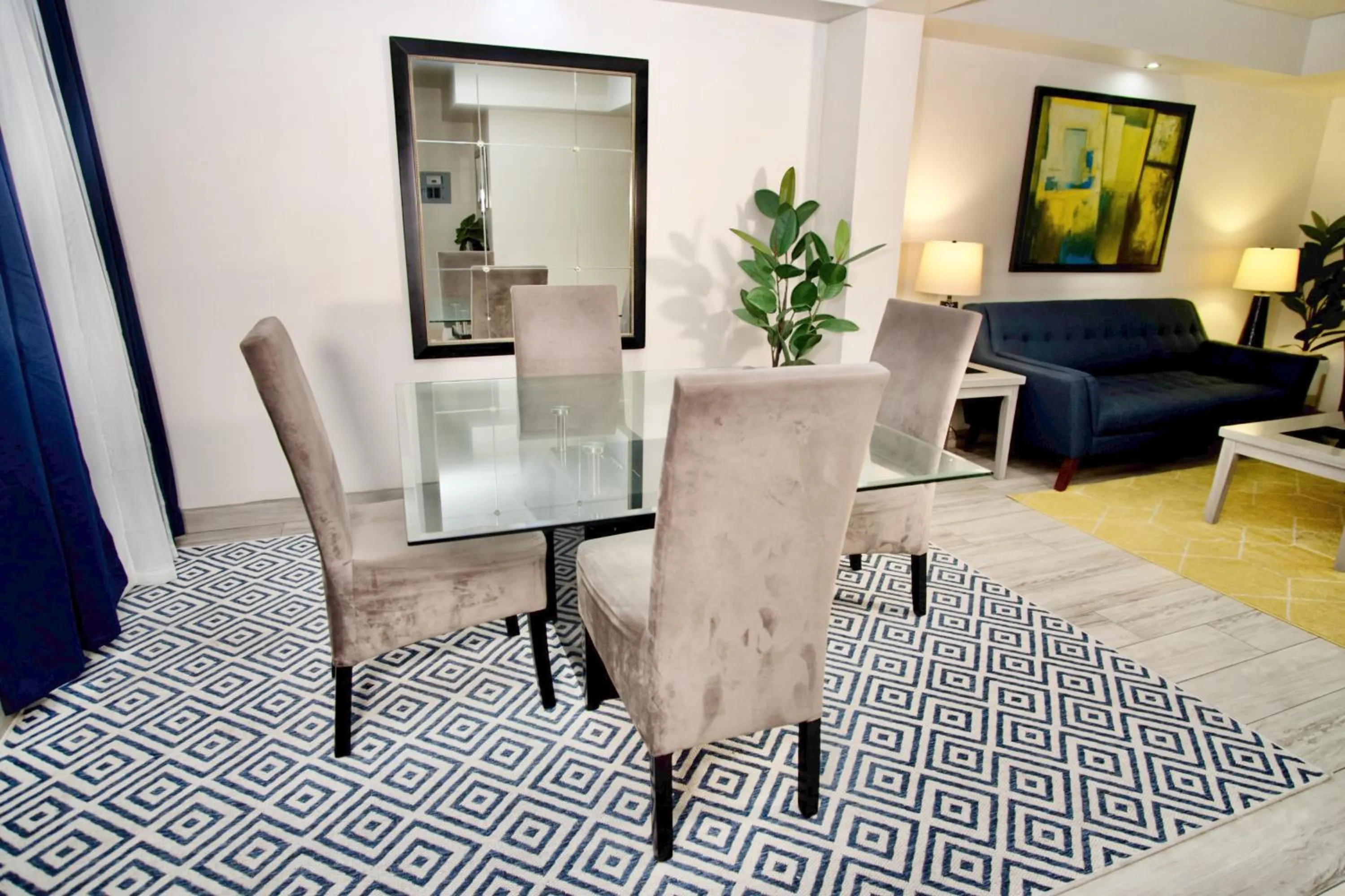 Dining area in Rio Suites