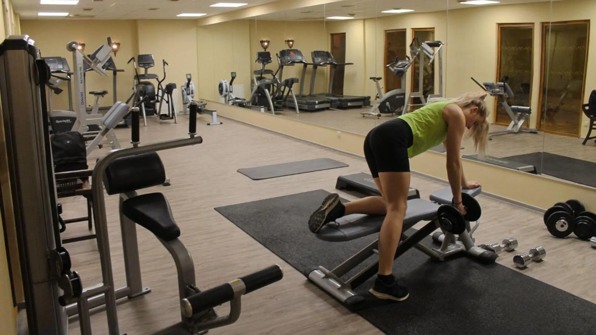 Fitness centre/facilities in Grand Rose SPA Hotel