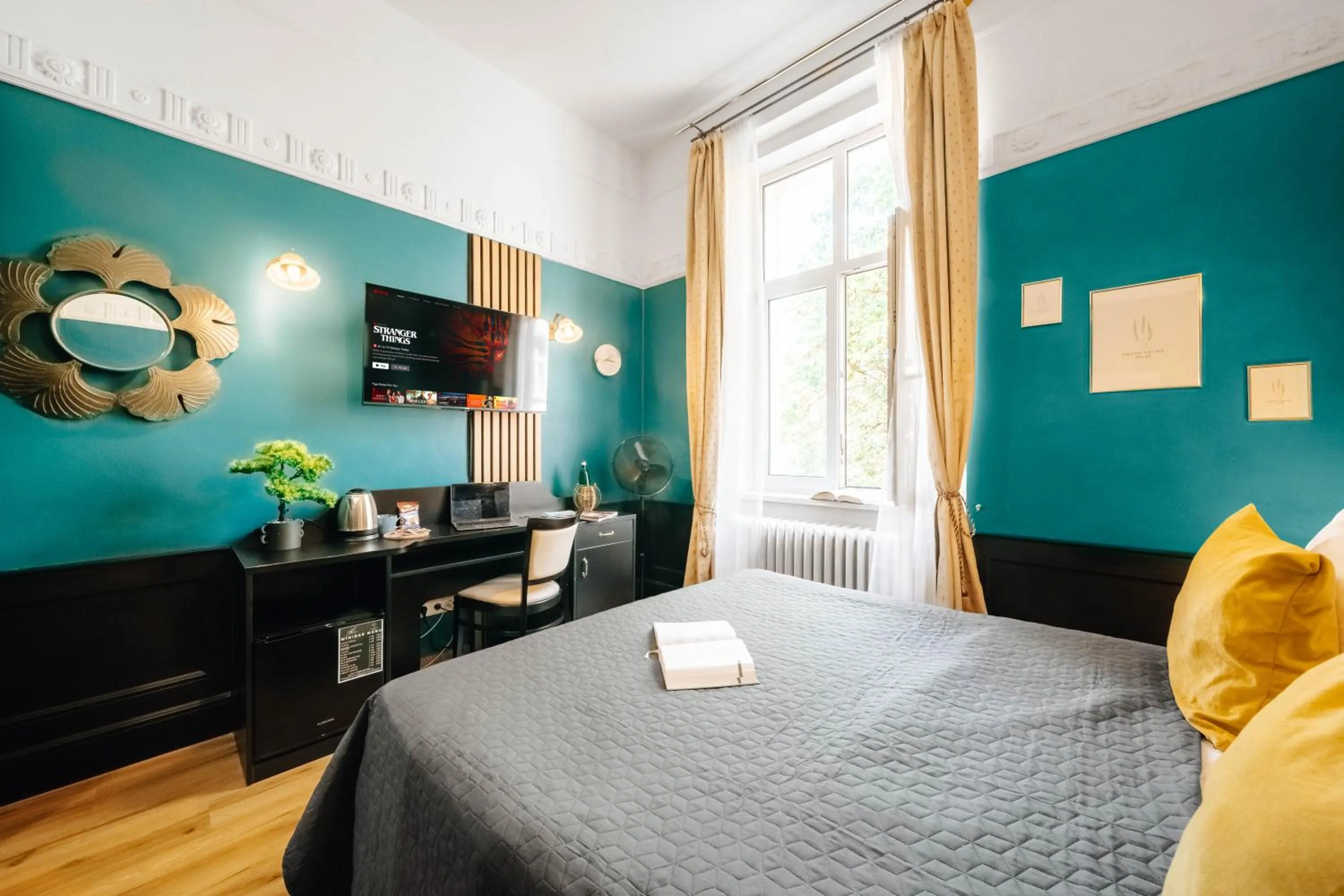 Bed in Hotel Praga 1885 by Wagnerstays