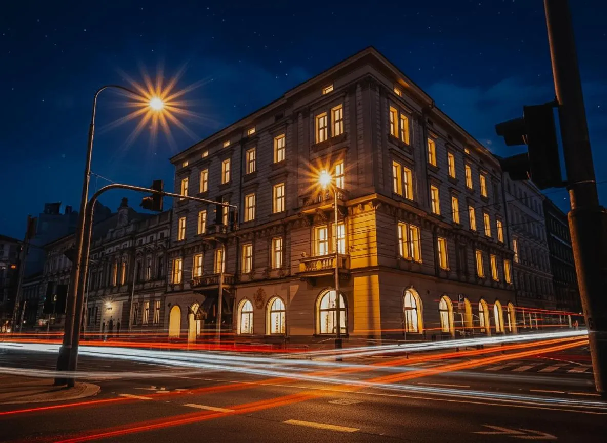 Property building in Hotel Praga 1885 by Wagnerstays