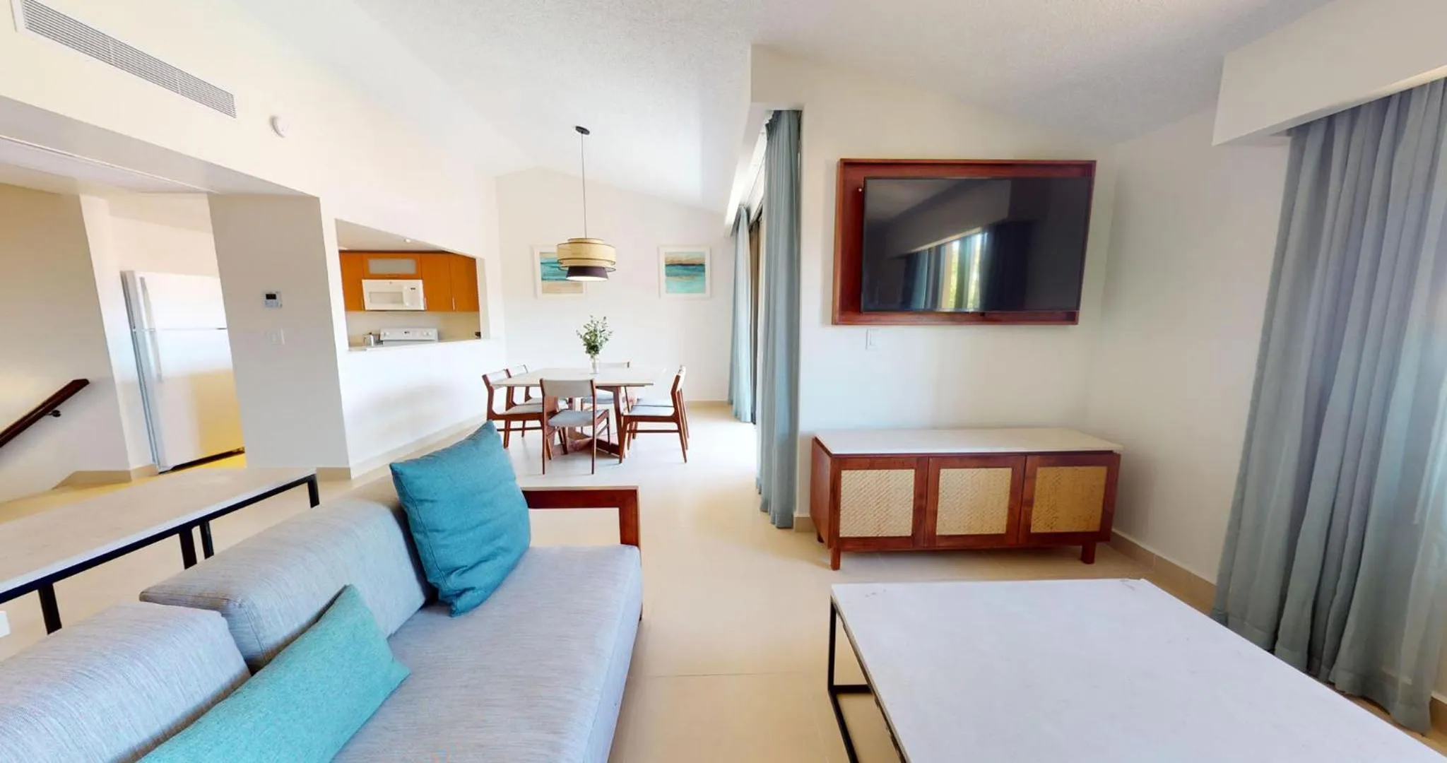 Living room, Bed in Park Royal Homestay Club Cala Puerto Rico