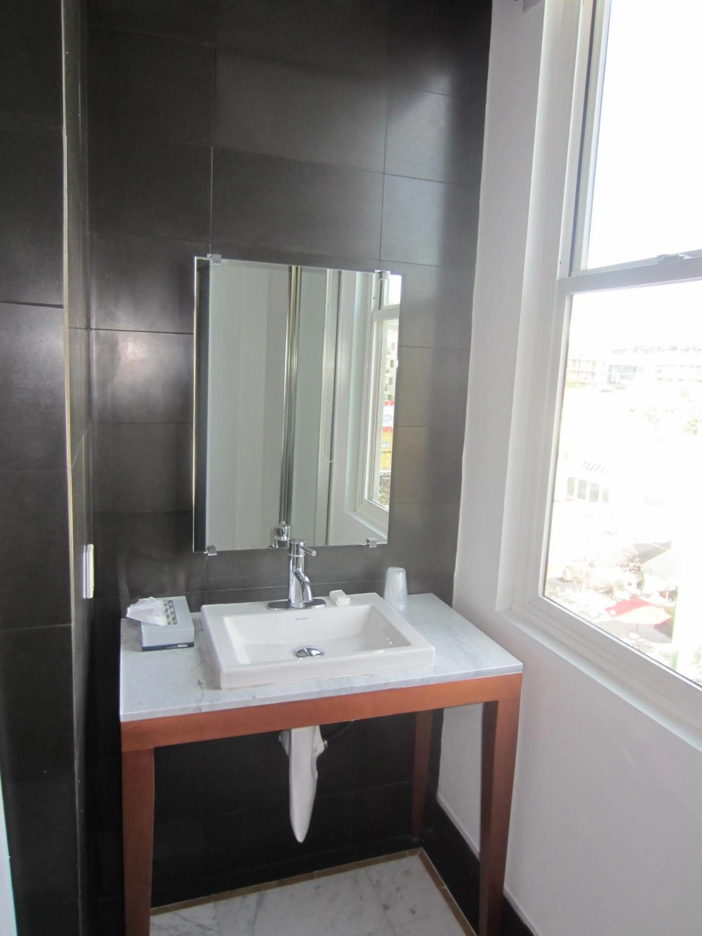 Bathroom in La Pensione Hotel