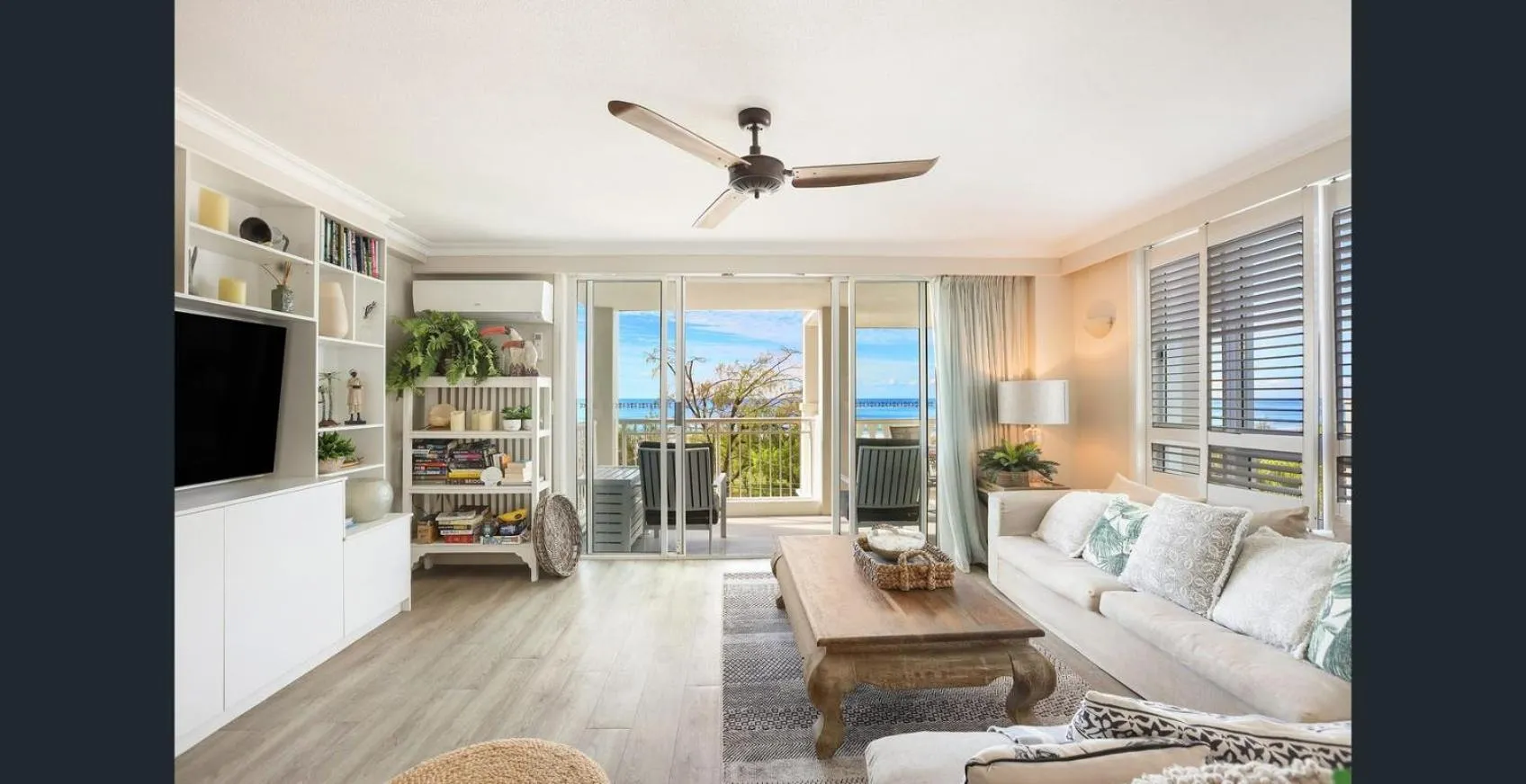 Living room in La Grande Apartments