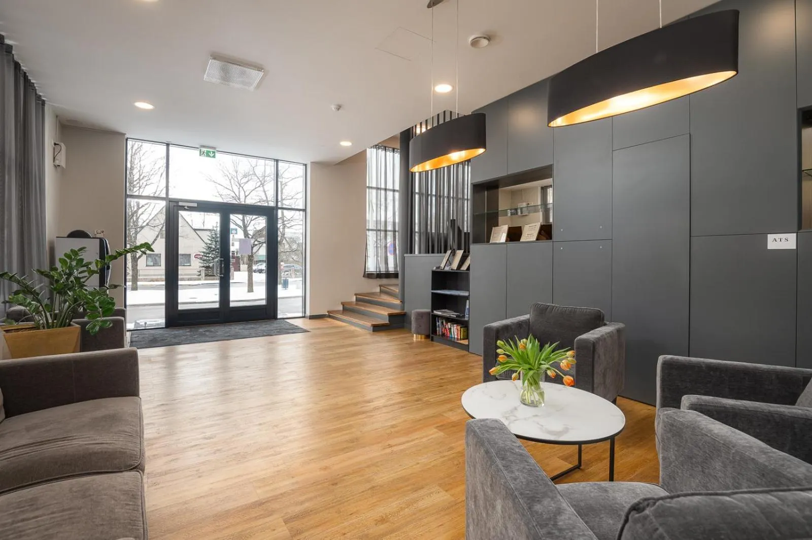 Lobby or reception in Hotel Tammsaare Full Automated Hotel